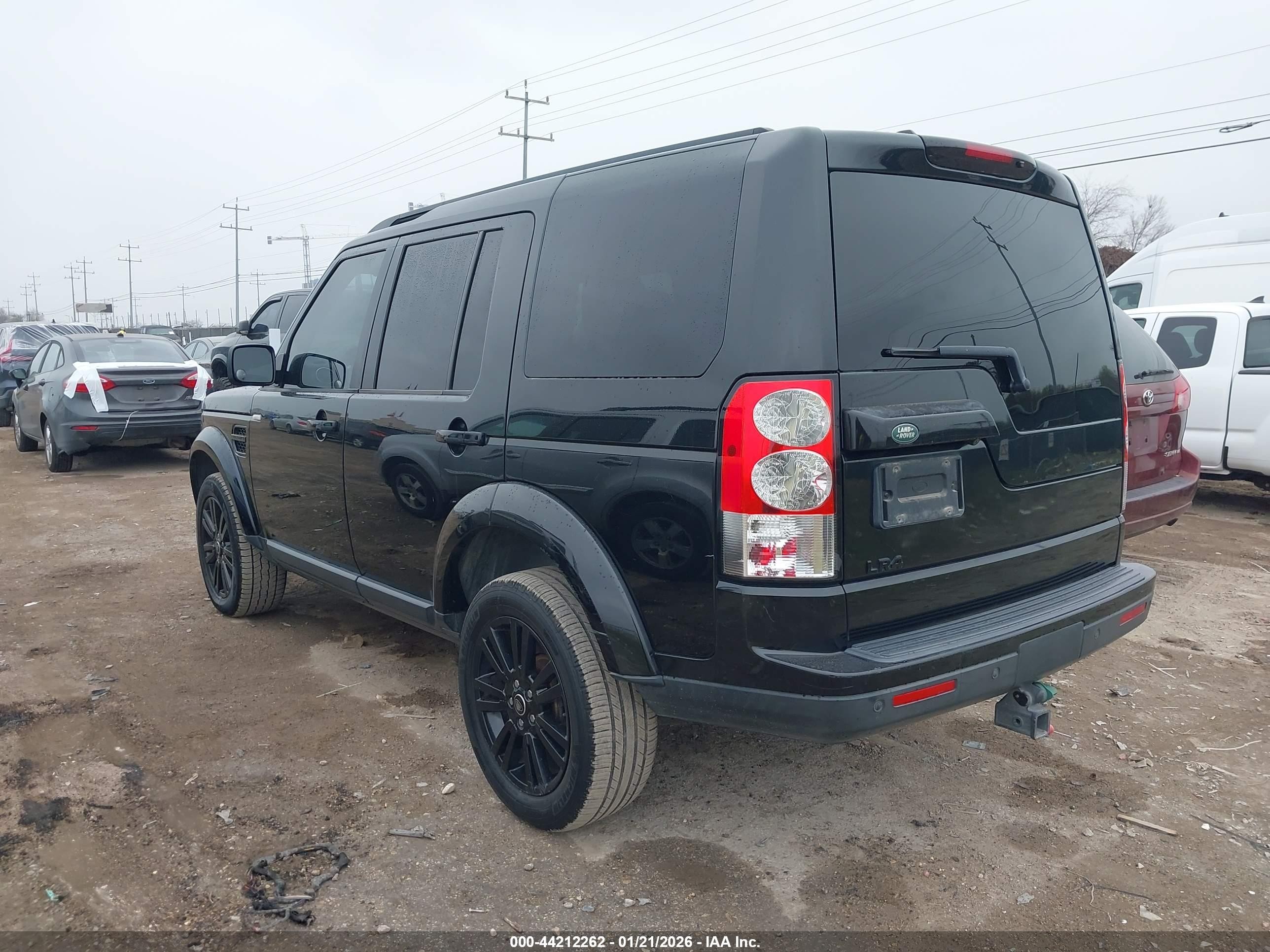 2013 Land Rover Lr4   Черный vin: SALAK2D46DA653383