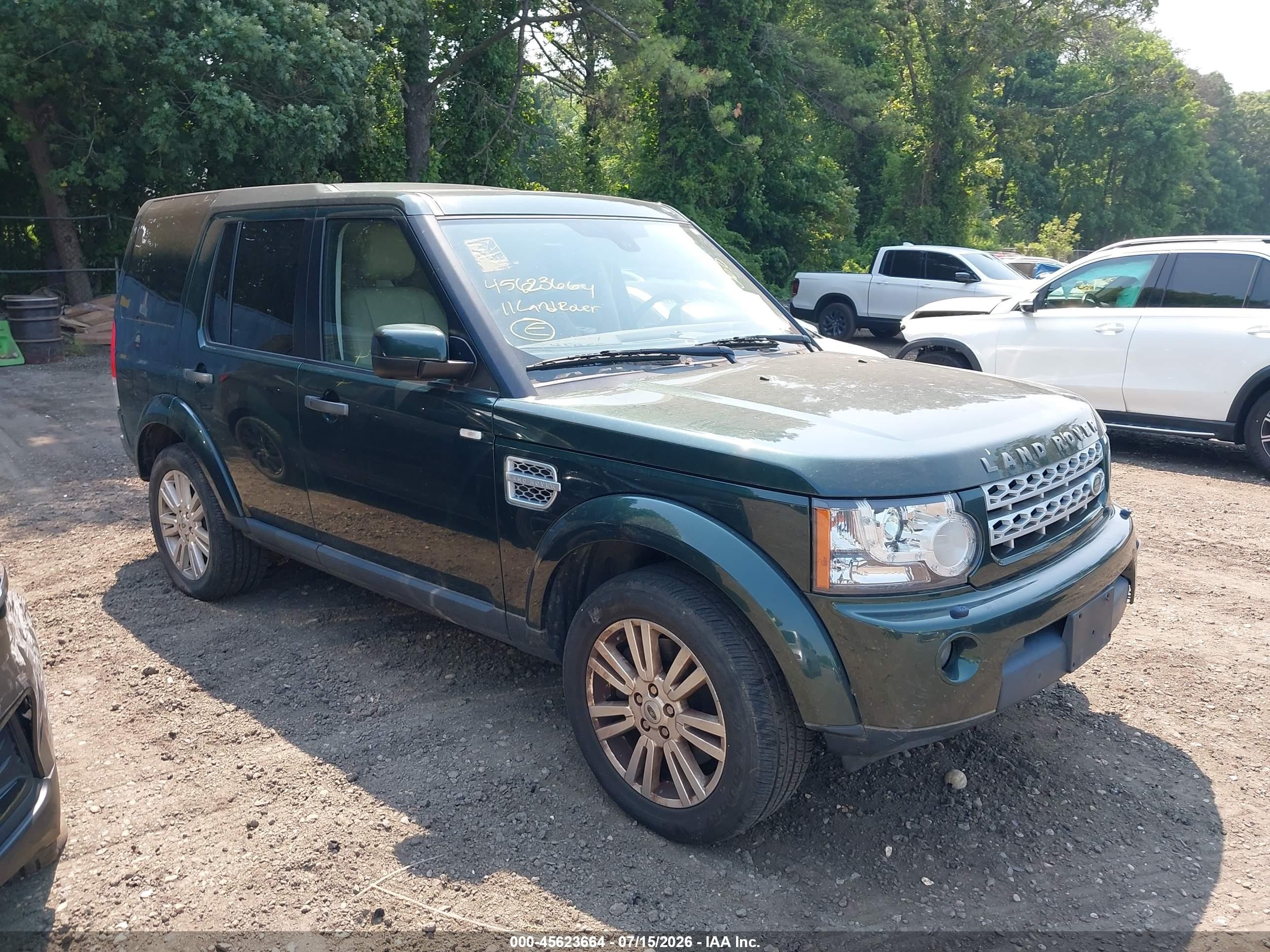 2011 Land Rover Lr4   Green vin: SALAK2D49BA586291