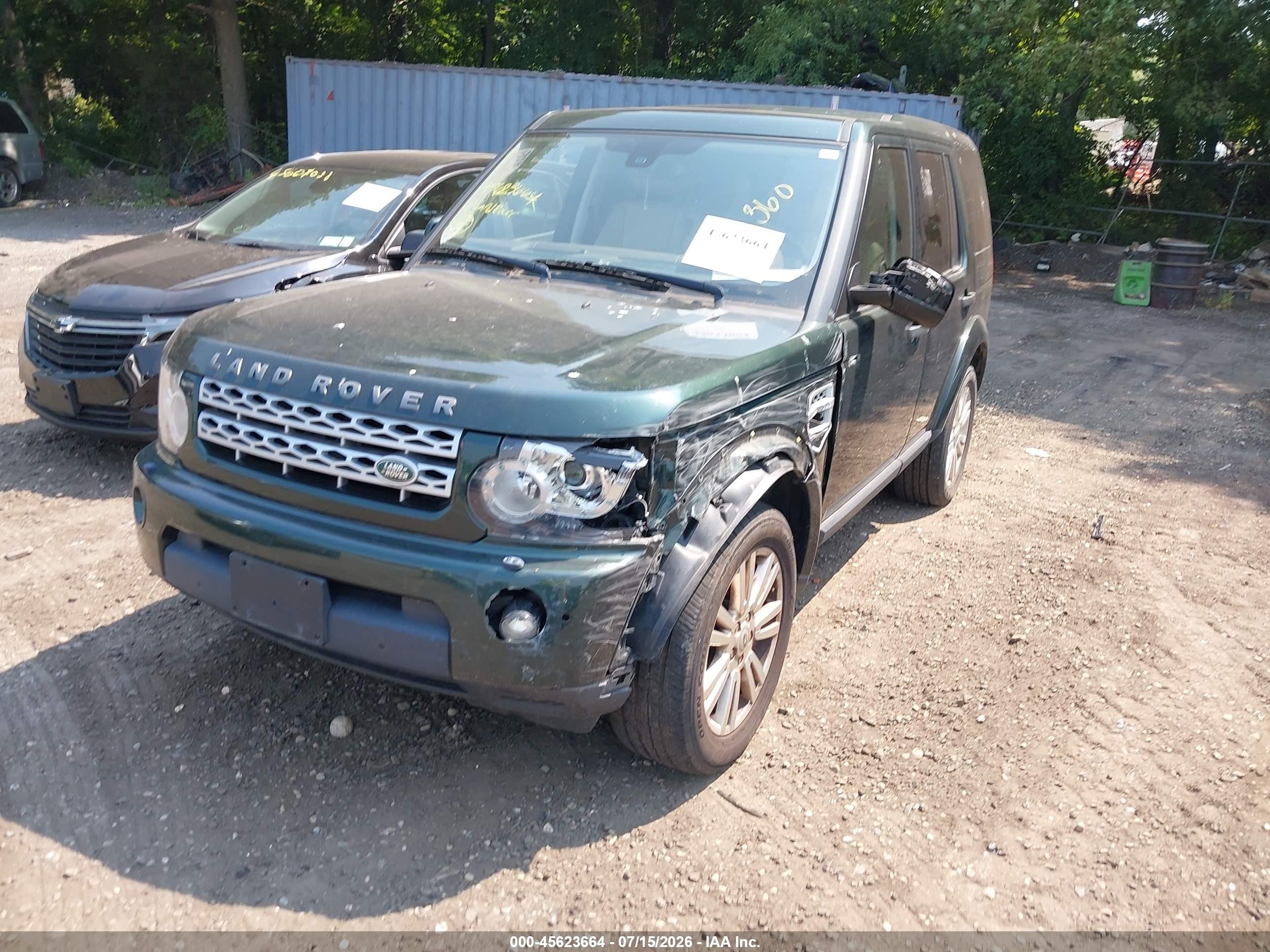 2011 Land Rover Lr4   Green vin: SALAK2D49BA586291