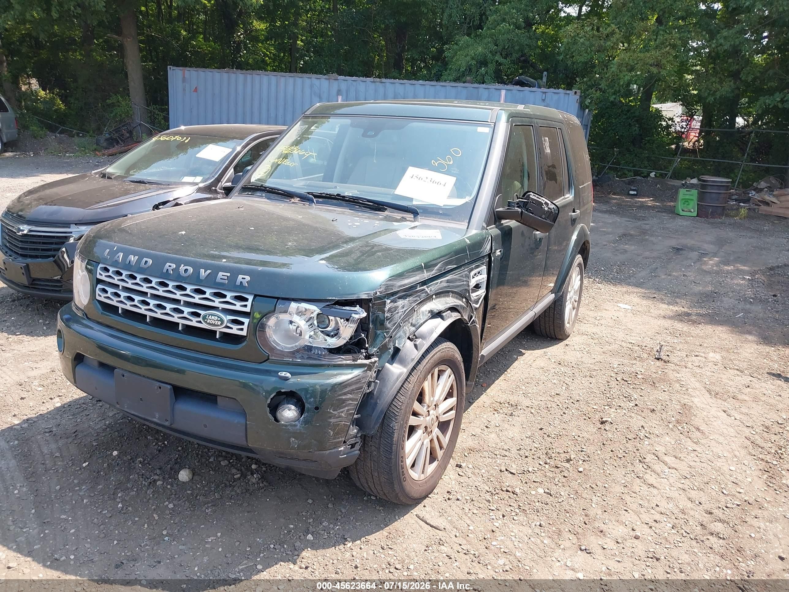 2011 Land Rover Lr4   Green vin: SALAK2D49BA586291
