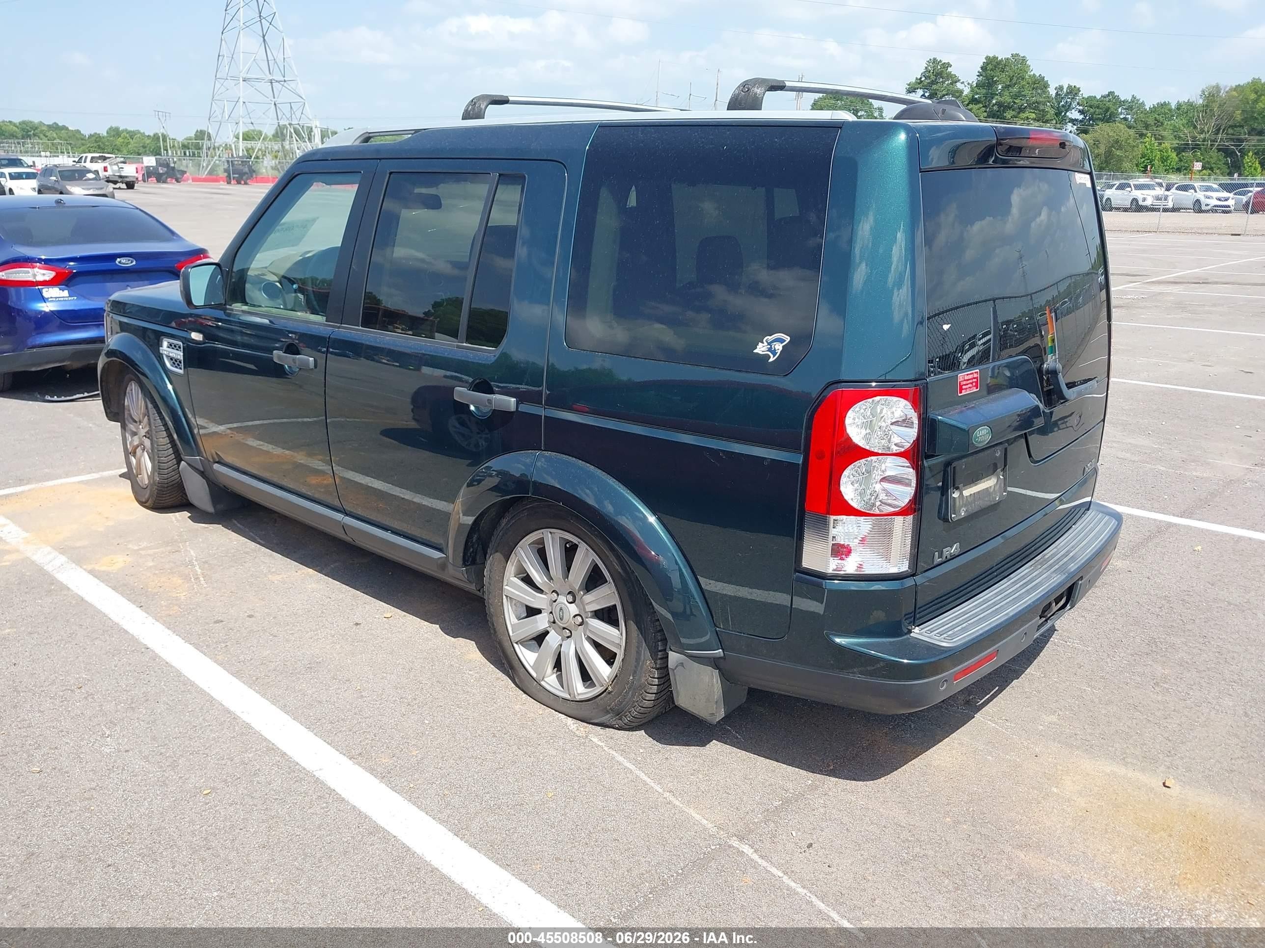 2012 Land Rover Lr4   Green vin: SALAK2D4XCA626086