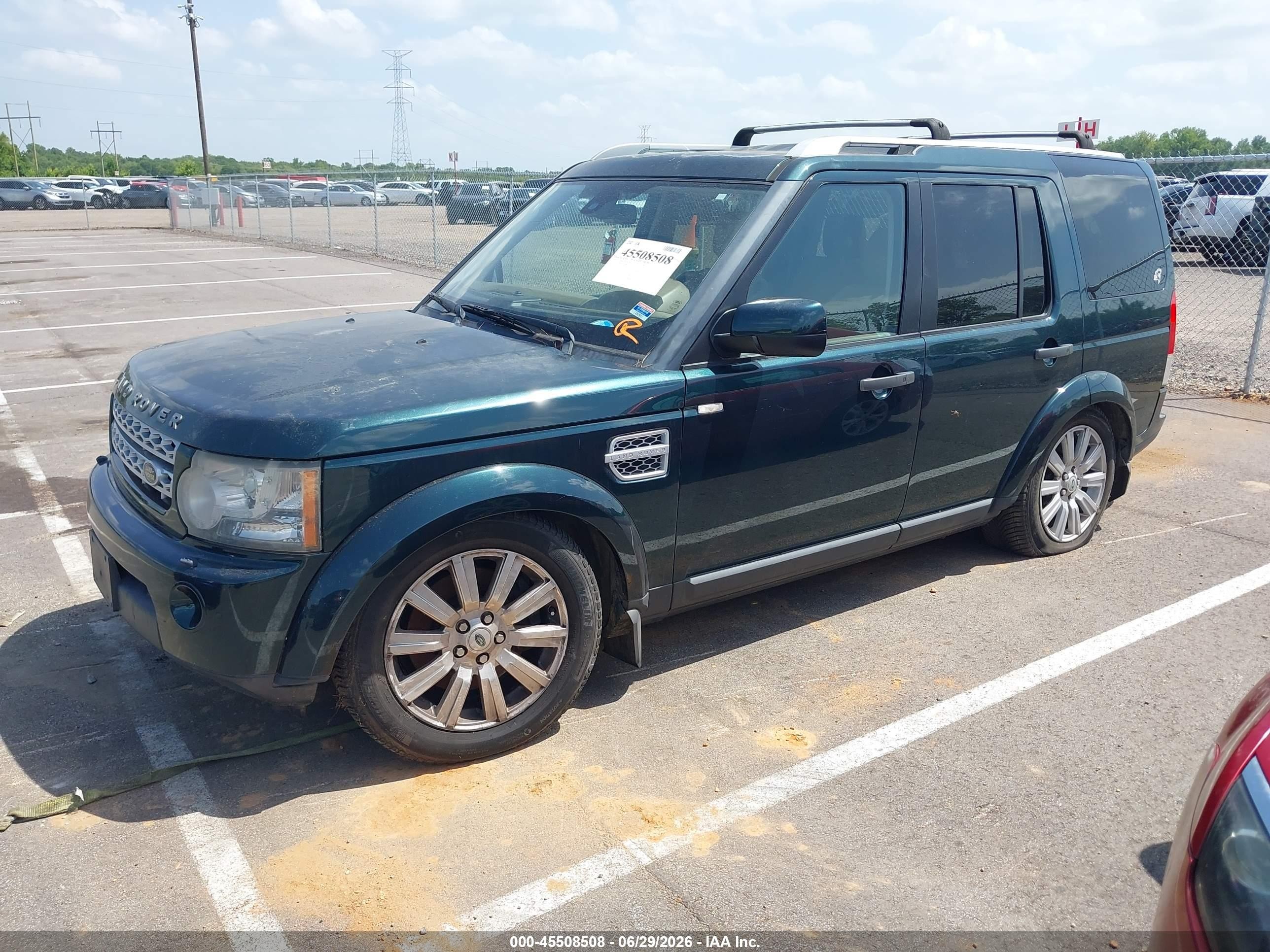 2012 Land Rover Lr4   Green vin: SALAK2D4XCA626086