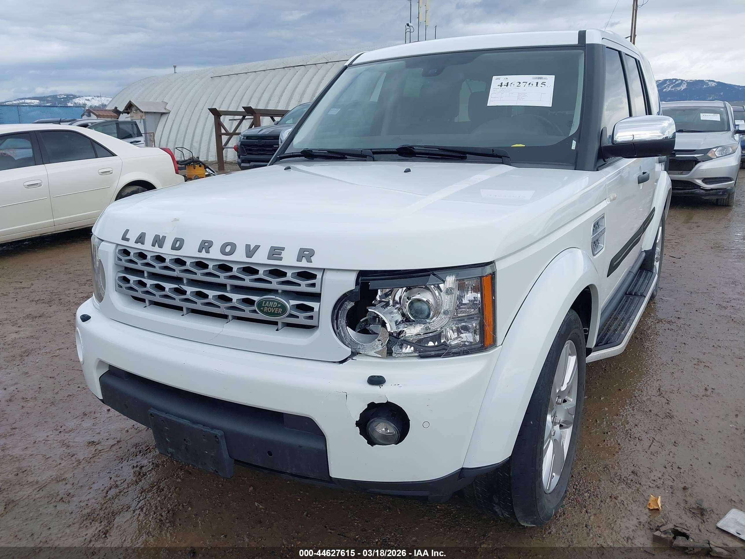2013 Land Rover Lr4   White vin: SALAK2D4XDA660241