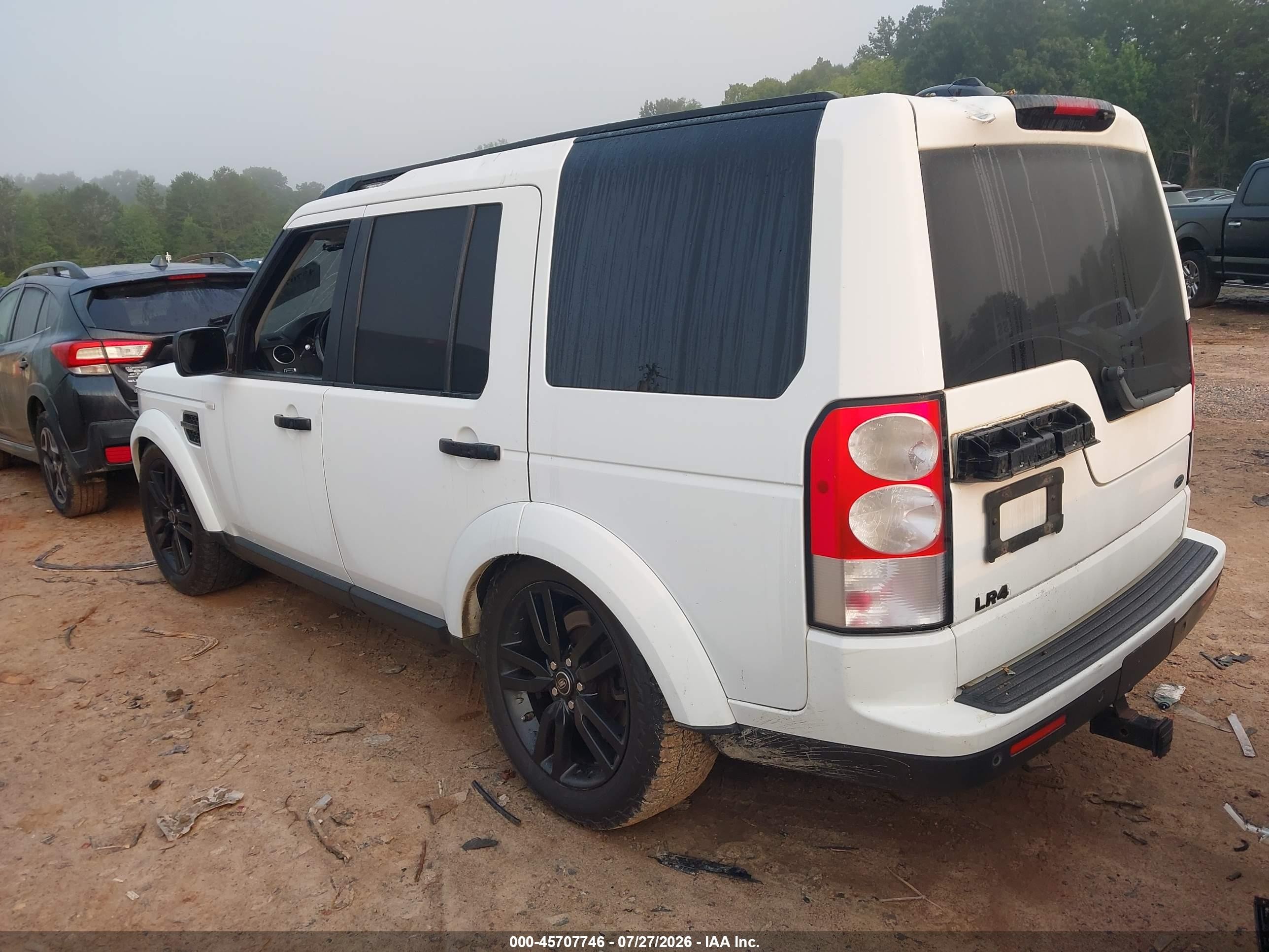 2013 Land Rover Lr4   White vin: SALAK2D4XDA679985