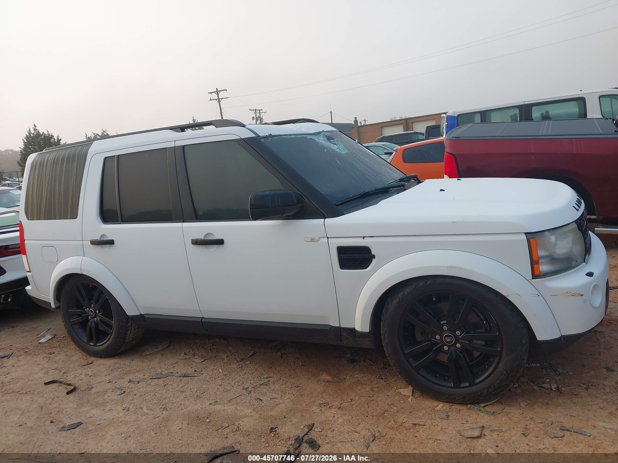 2013 Land Rover Lr4   White vin: SALAK2D4XDA679985