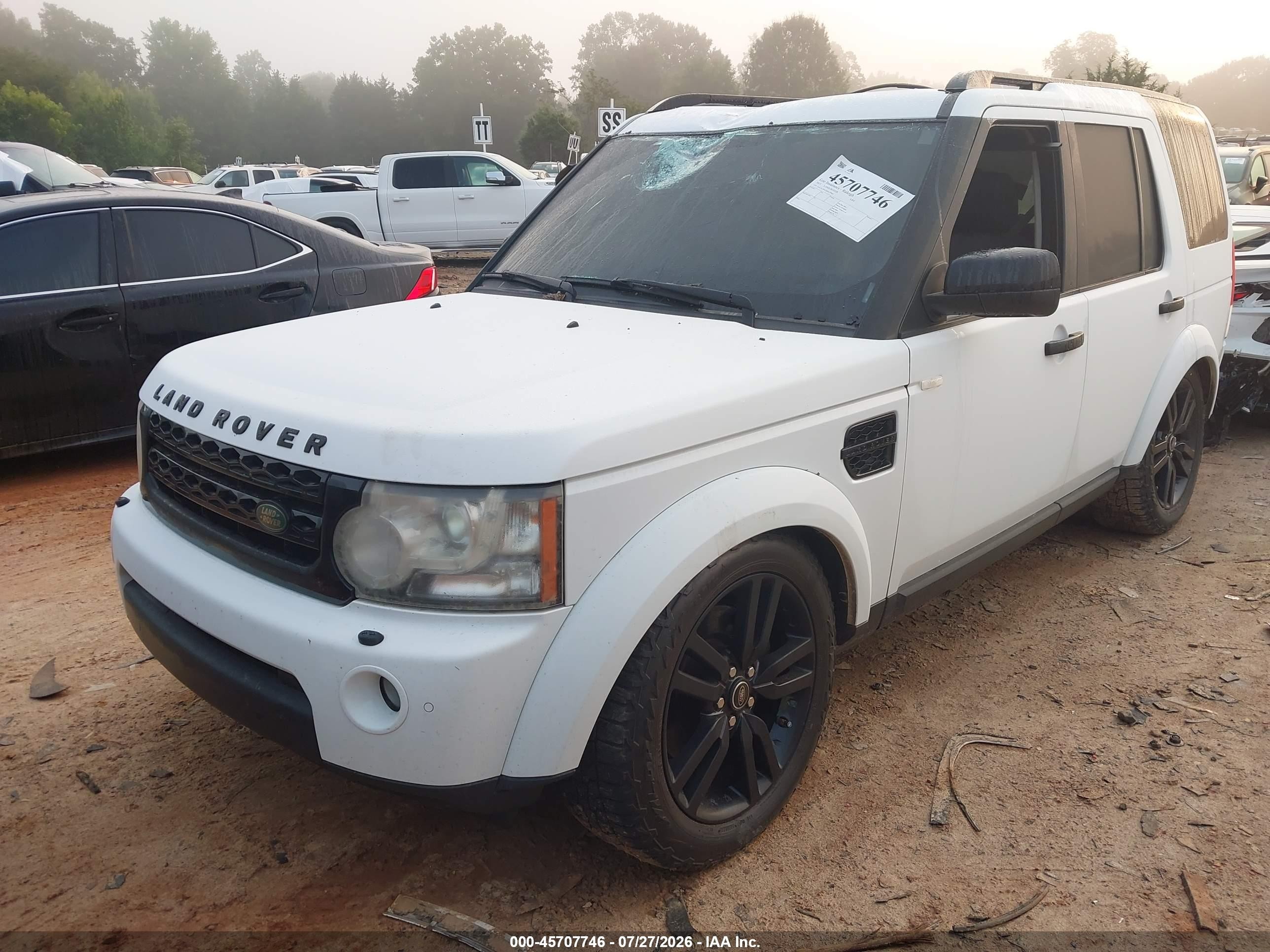 2013 Land Rover Lr4   White vin: SALAK2D4XDA679985
