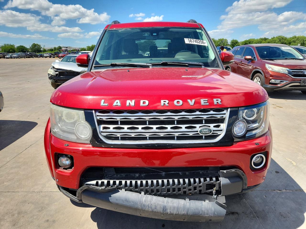 2014 Land Rover Lr4 Hse Luxury Red vin: SALAK2V62EA723916