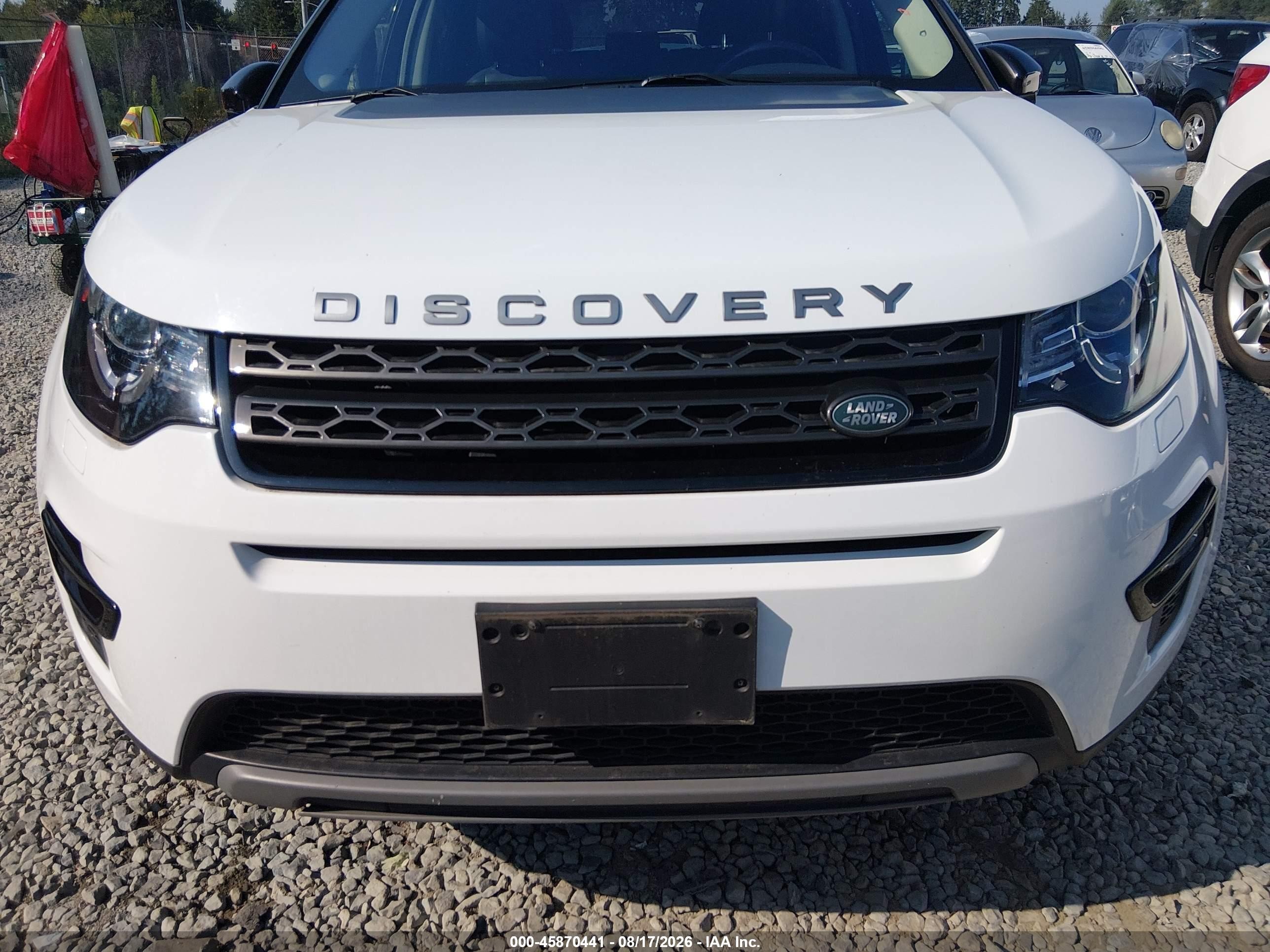 2017 Land Rover Discovery Sport Se Белый vin: SALCP2BGXHH714013