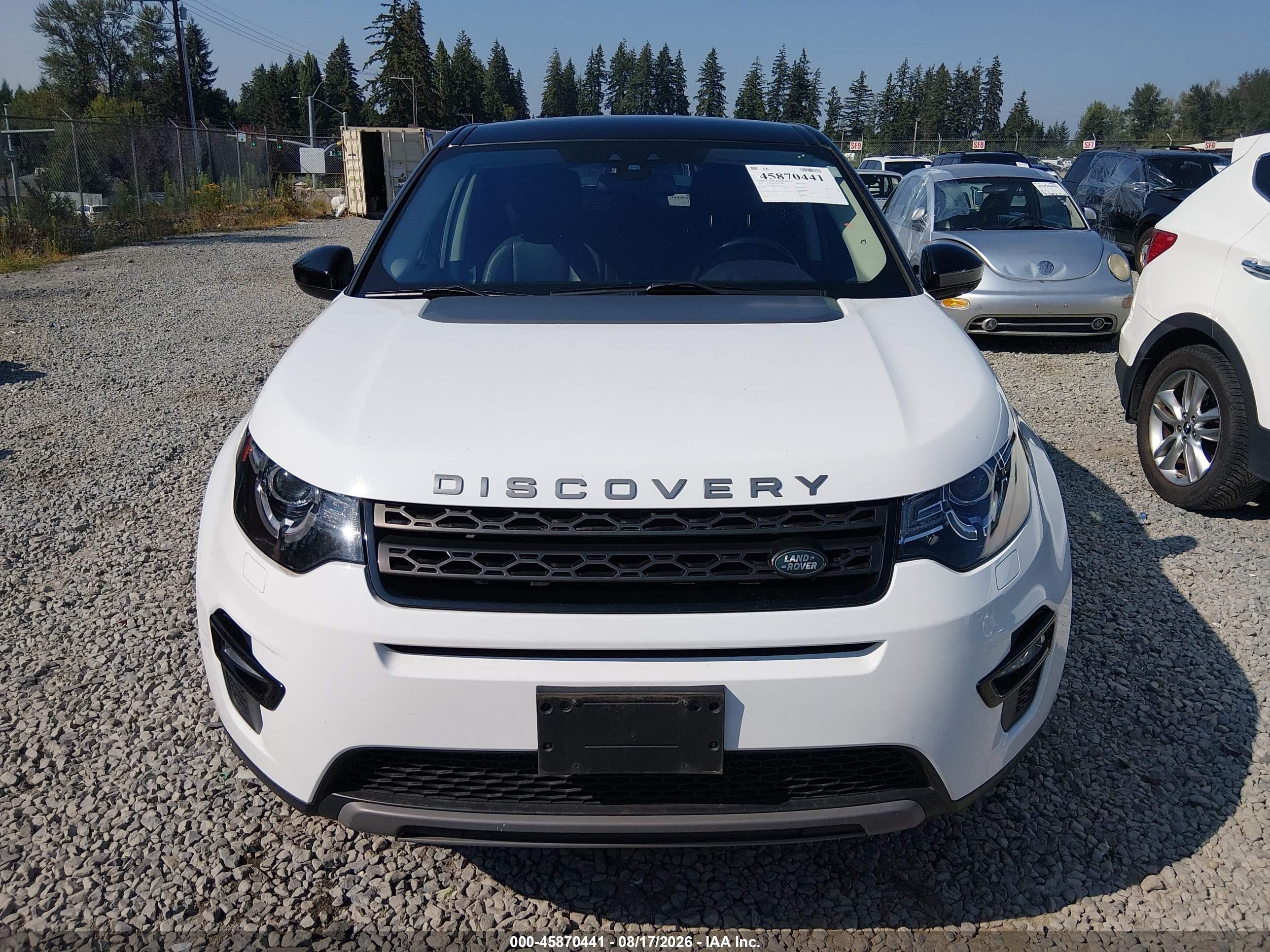 2017 Land Rover Discovery Sport Se Белый vin: SALCP2BGXHH714013
