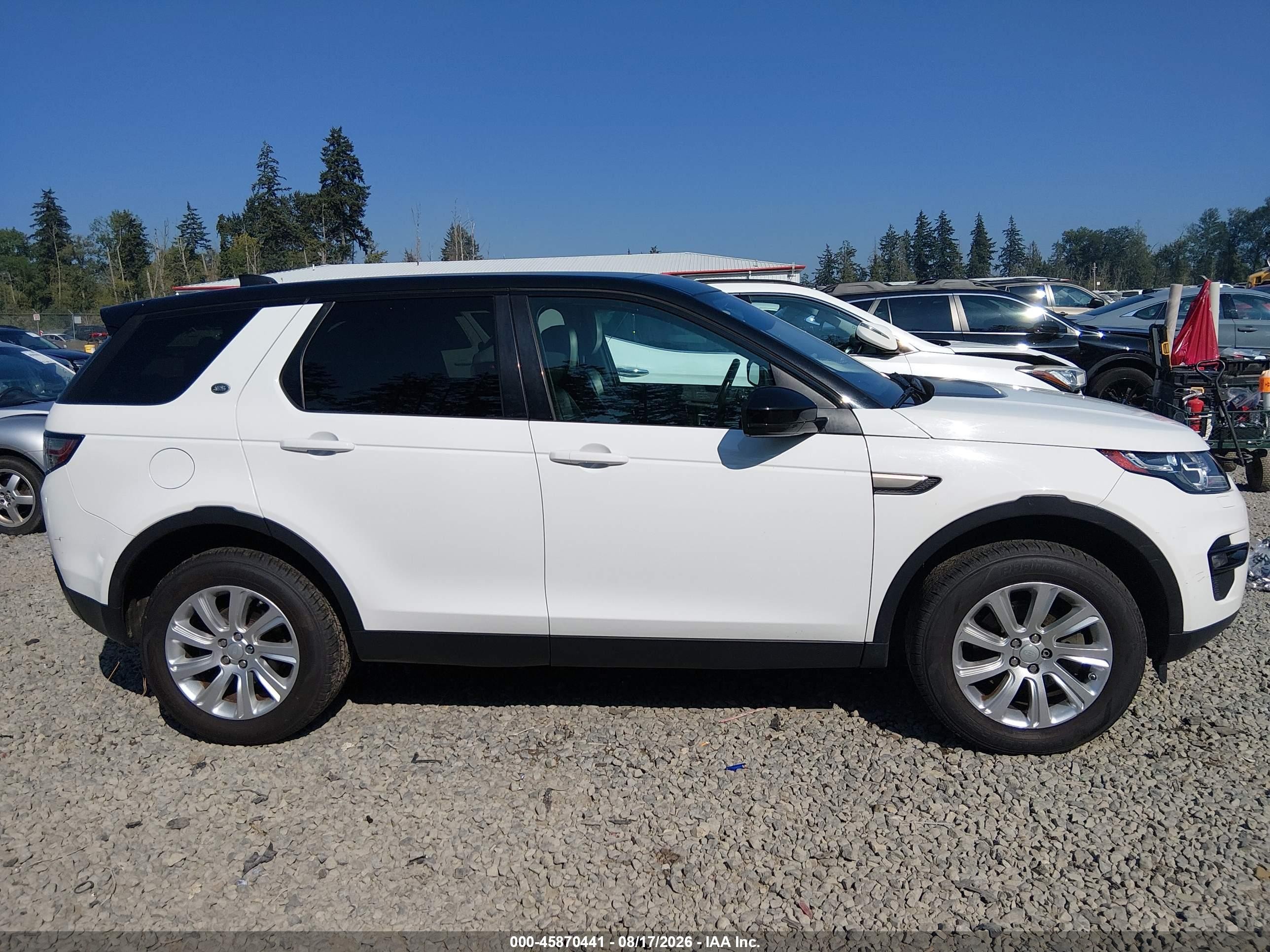 2017 Land Rover Discovery Sport Se Белый vin: SALCP2BGXHH714013