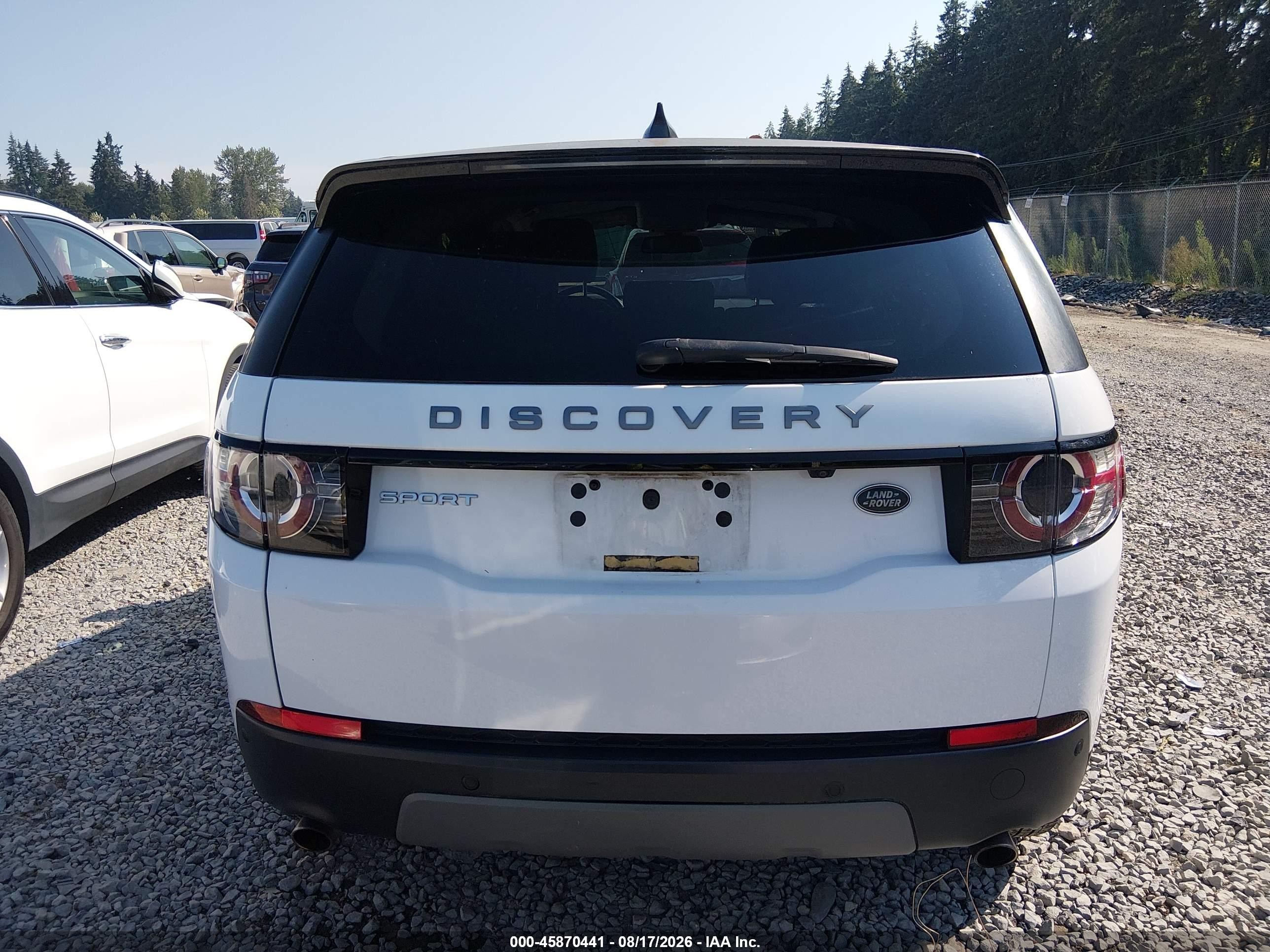 2017 Land Rover Discovery Sport Se Белый vin: SALCP2BGXHH714013
