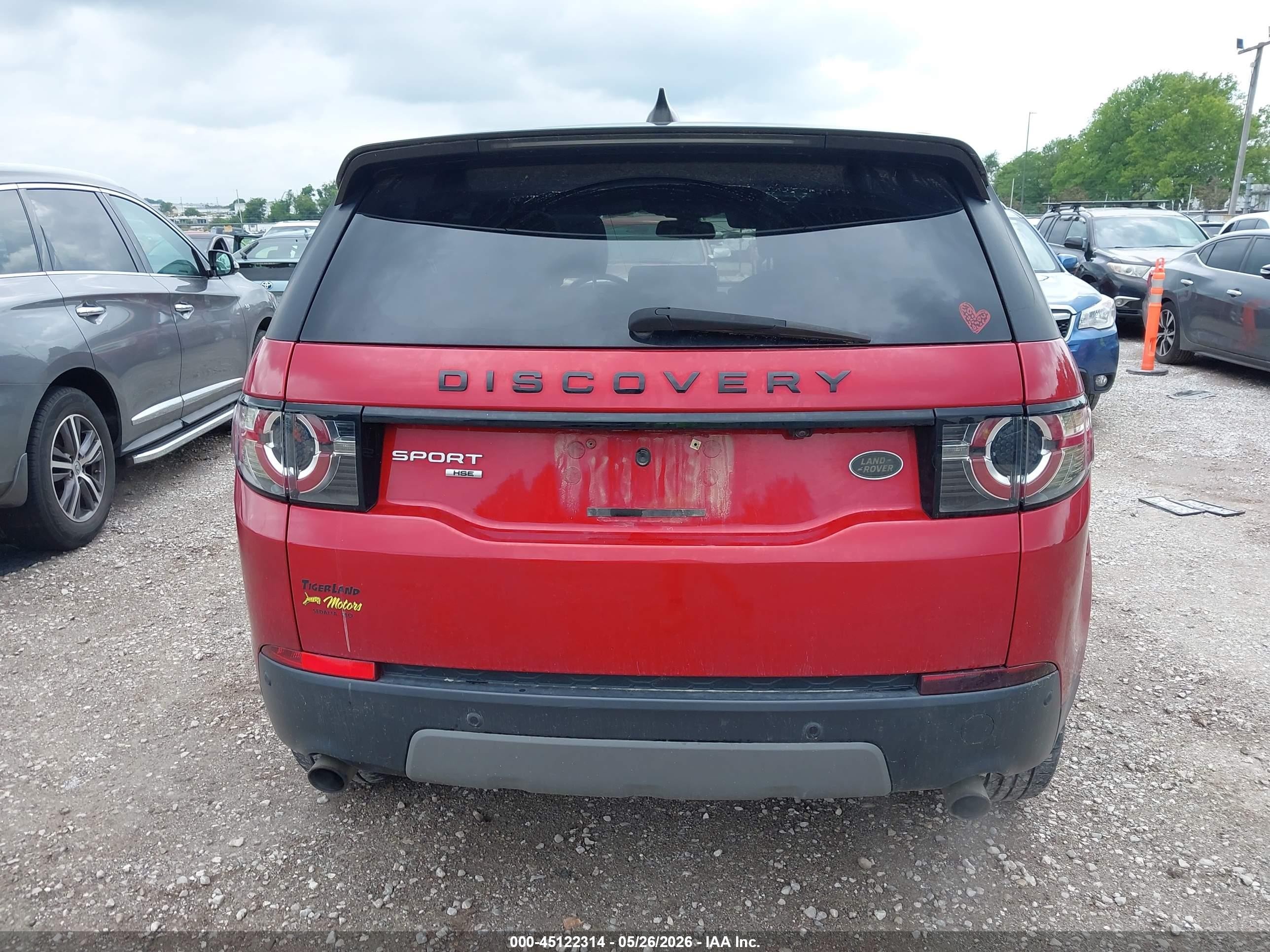 2017 Land Rover Discovery Sport Hse Red vin: SALCR2BG0HH696101