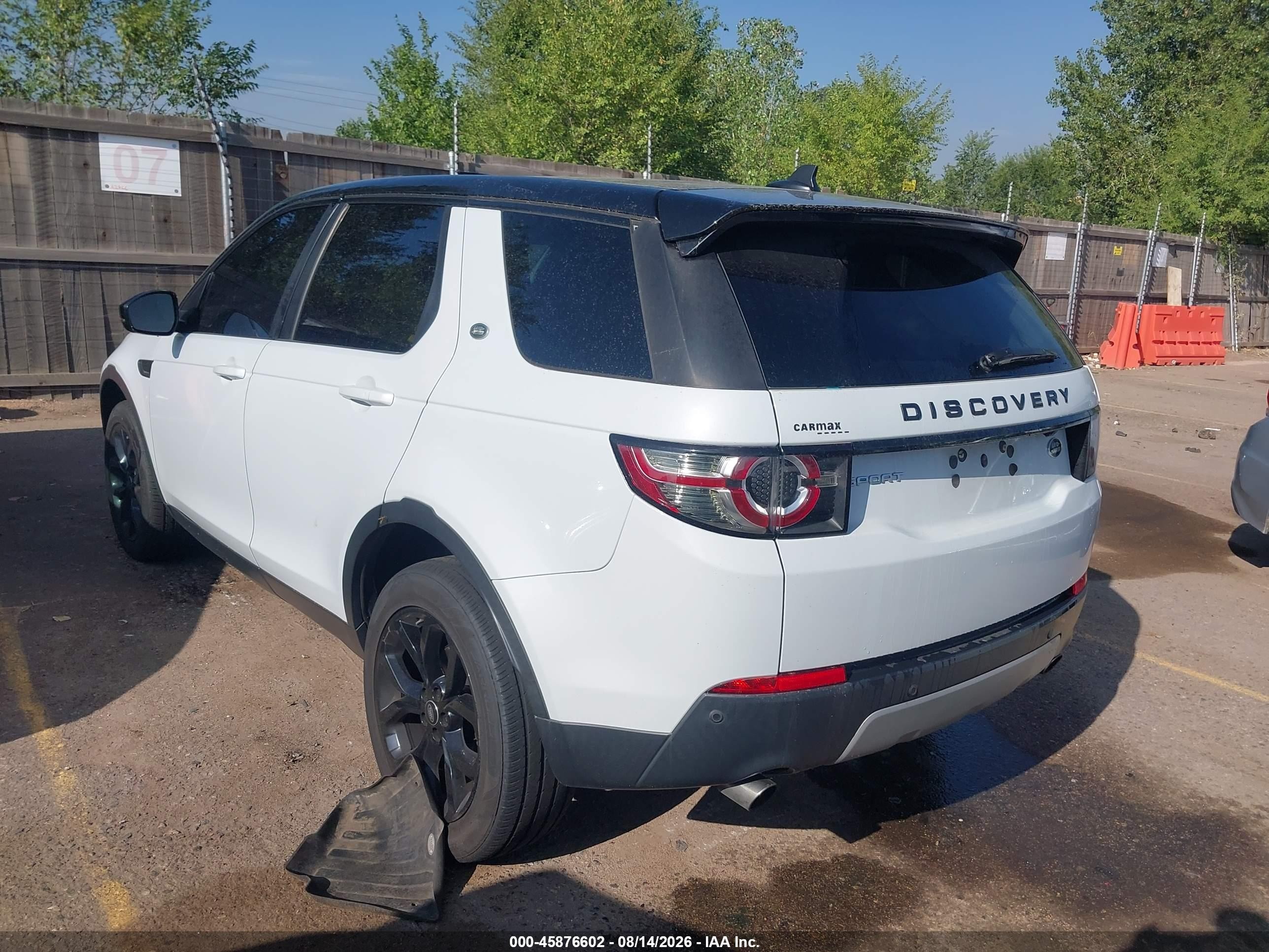 2015 Land Rover Discovery Sport Hse White vin: SALCR2BG2FH513343