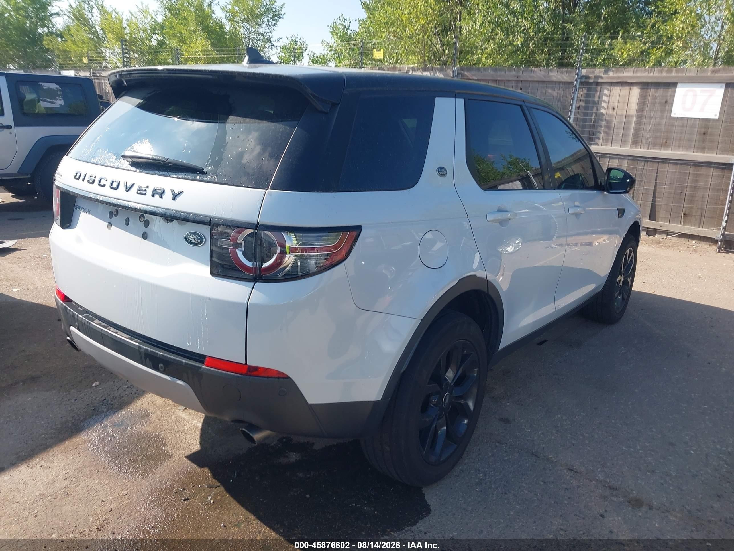 2015 Land Rover Discovery Sport Hse White vin: SALCR2BG2FH513343