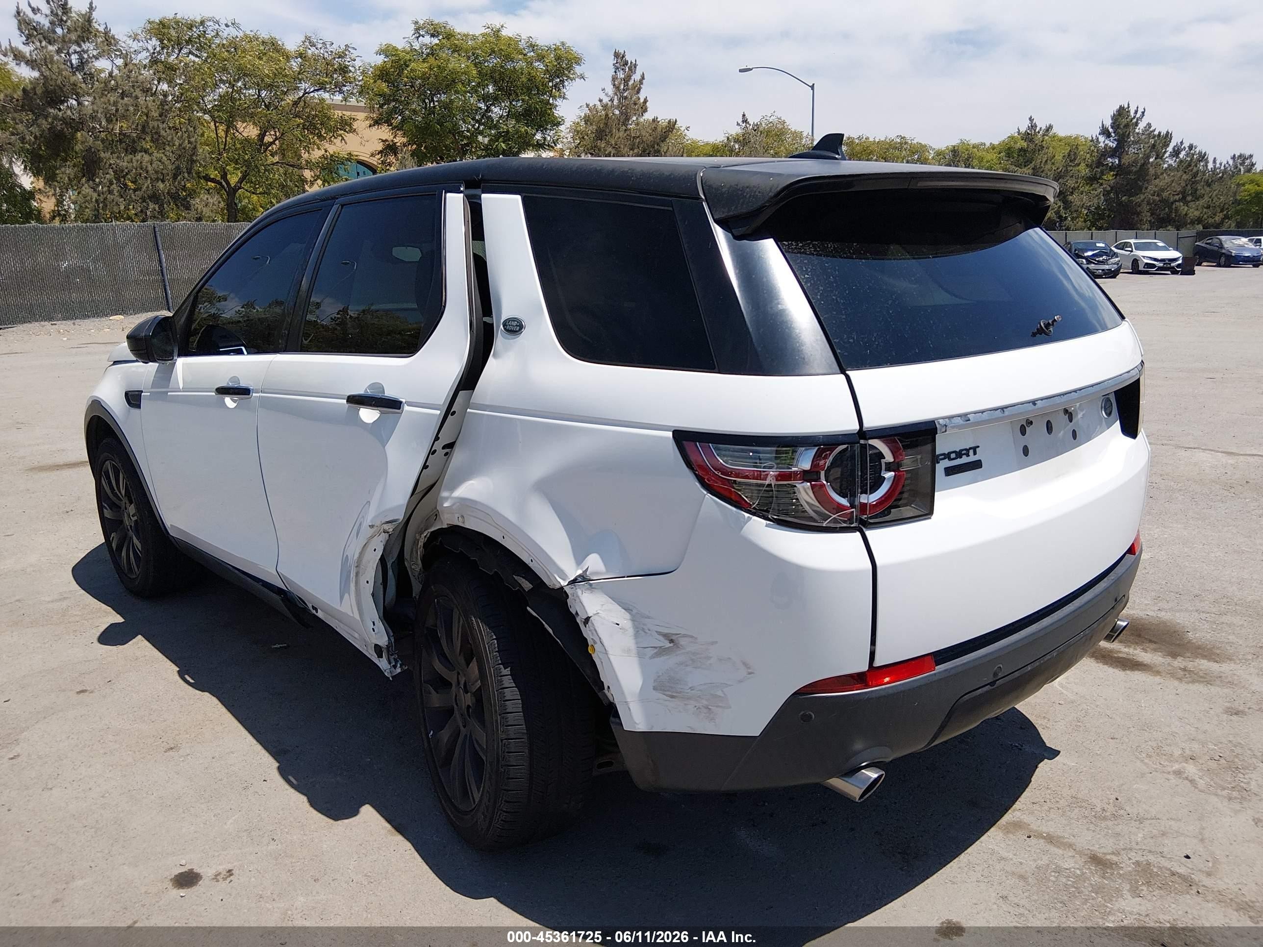 2015 Land Rover Discovery Sport Hse Lux White vin: SALCT2BG9FH540007