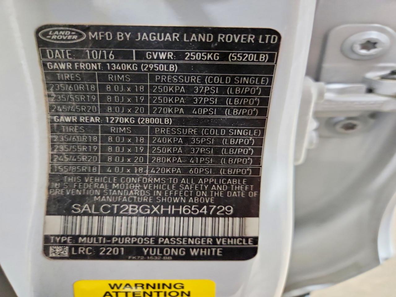 2017 Land Rover Discovery Sport Hse Luxury White vin: SALCT2BGXHH654729