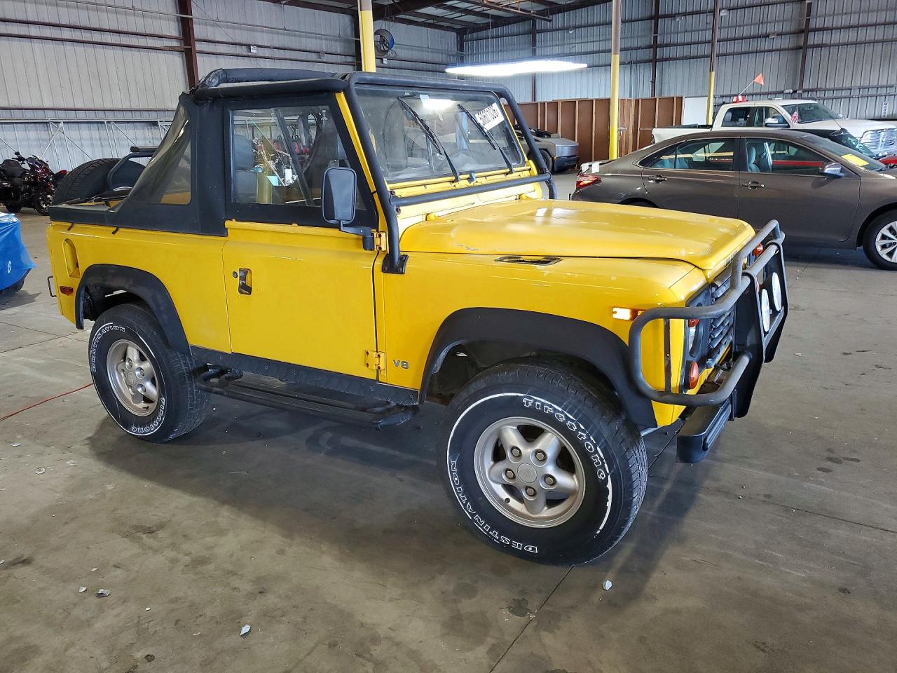 1995 Land Rover Defender 90 Yellow vin: SALDV2280SA956053