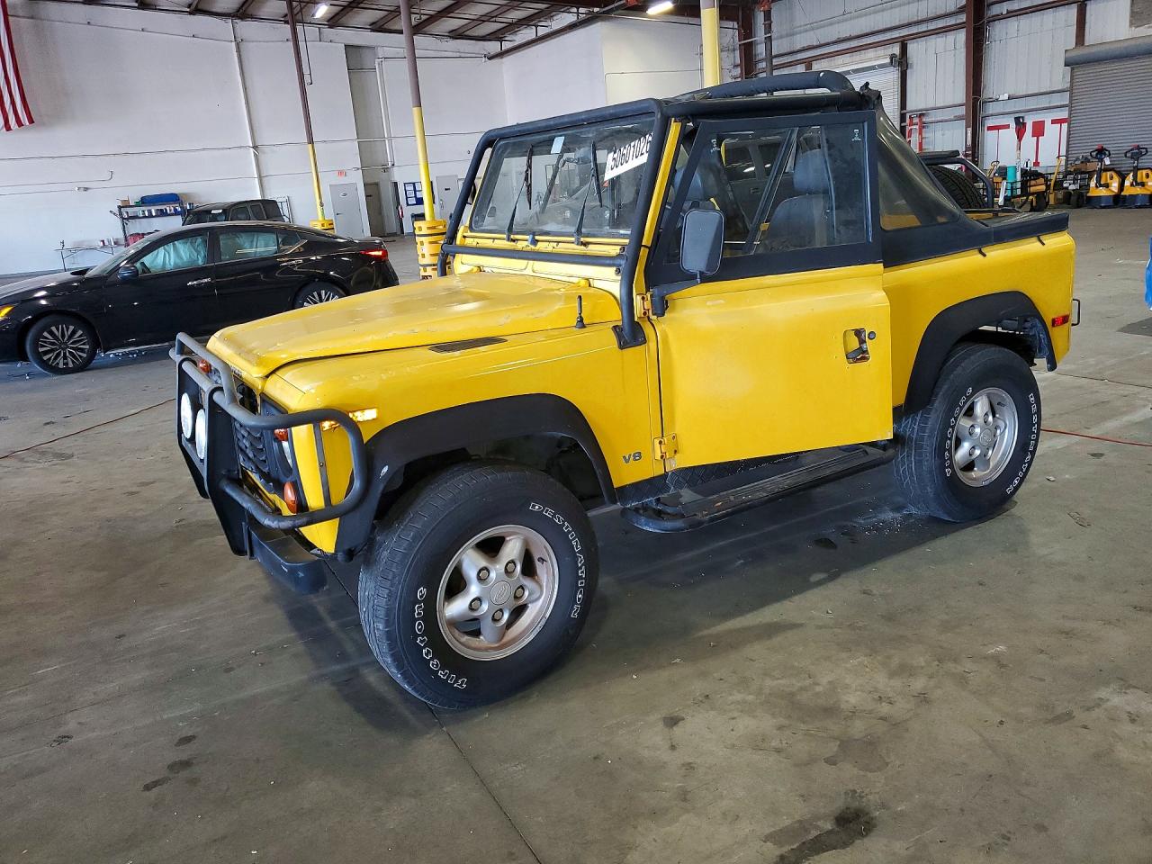 1995 Land Rover Defender 90 Yellow vin: SALDV2280SA956053