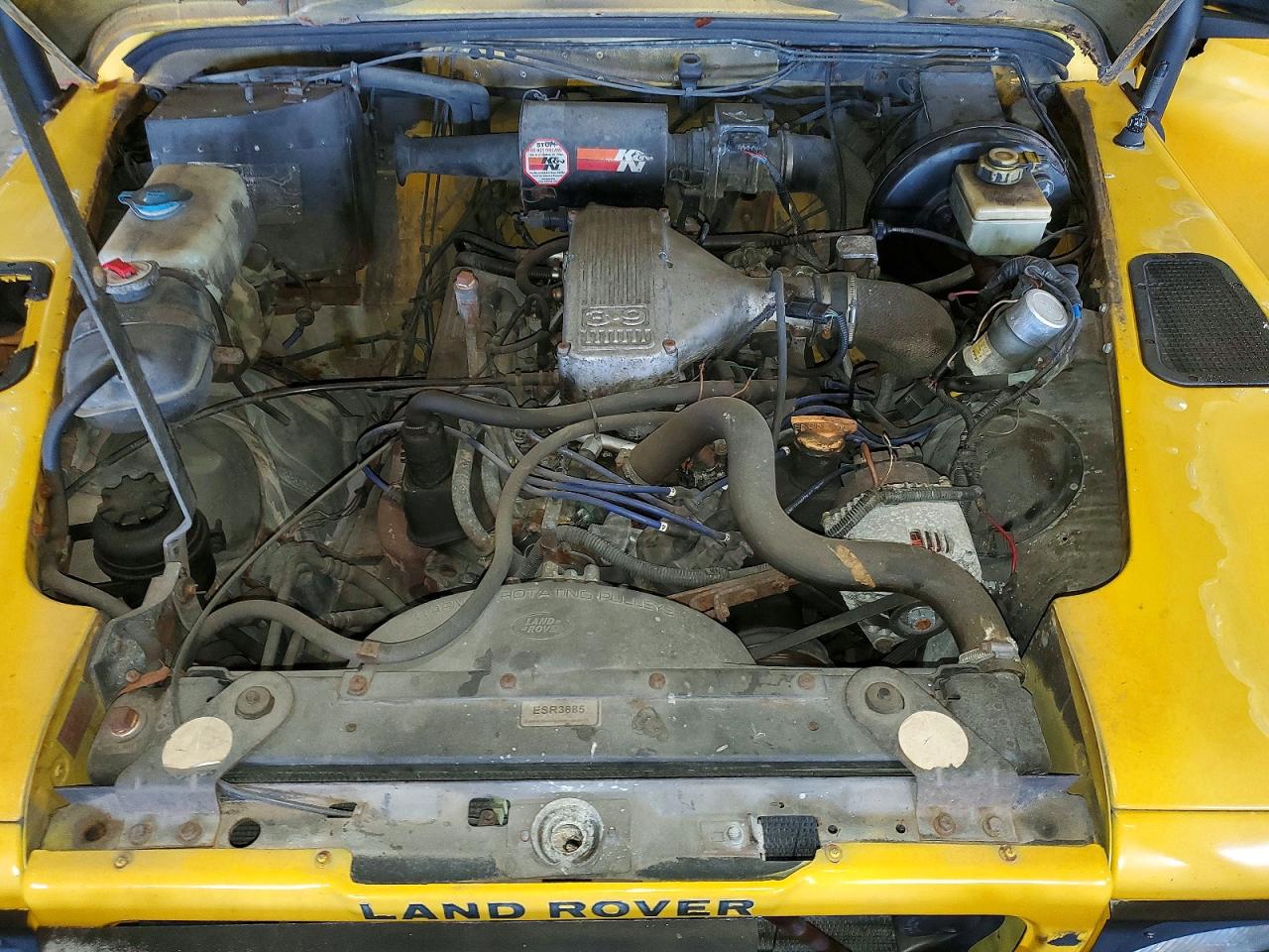 1995 Land Rover Defender 90 Yellow vin: SALDV2280SA956053
