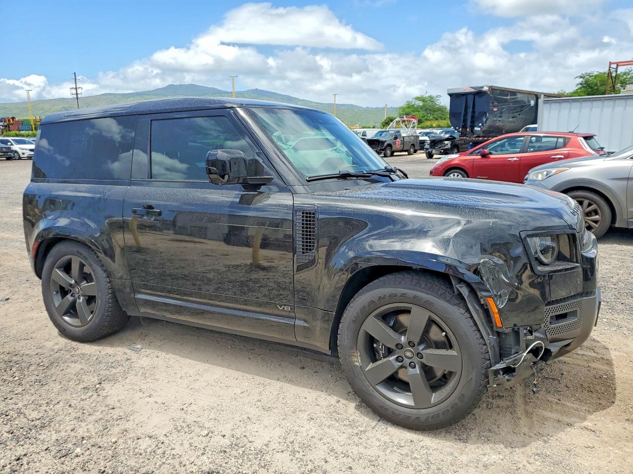 2024 Land Rover Defender 90 Черный vin: SALEB6EE3R2272155