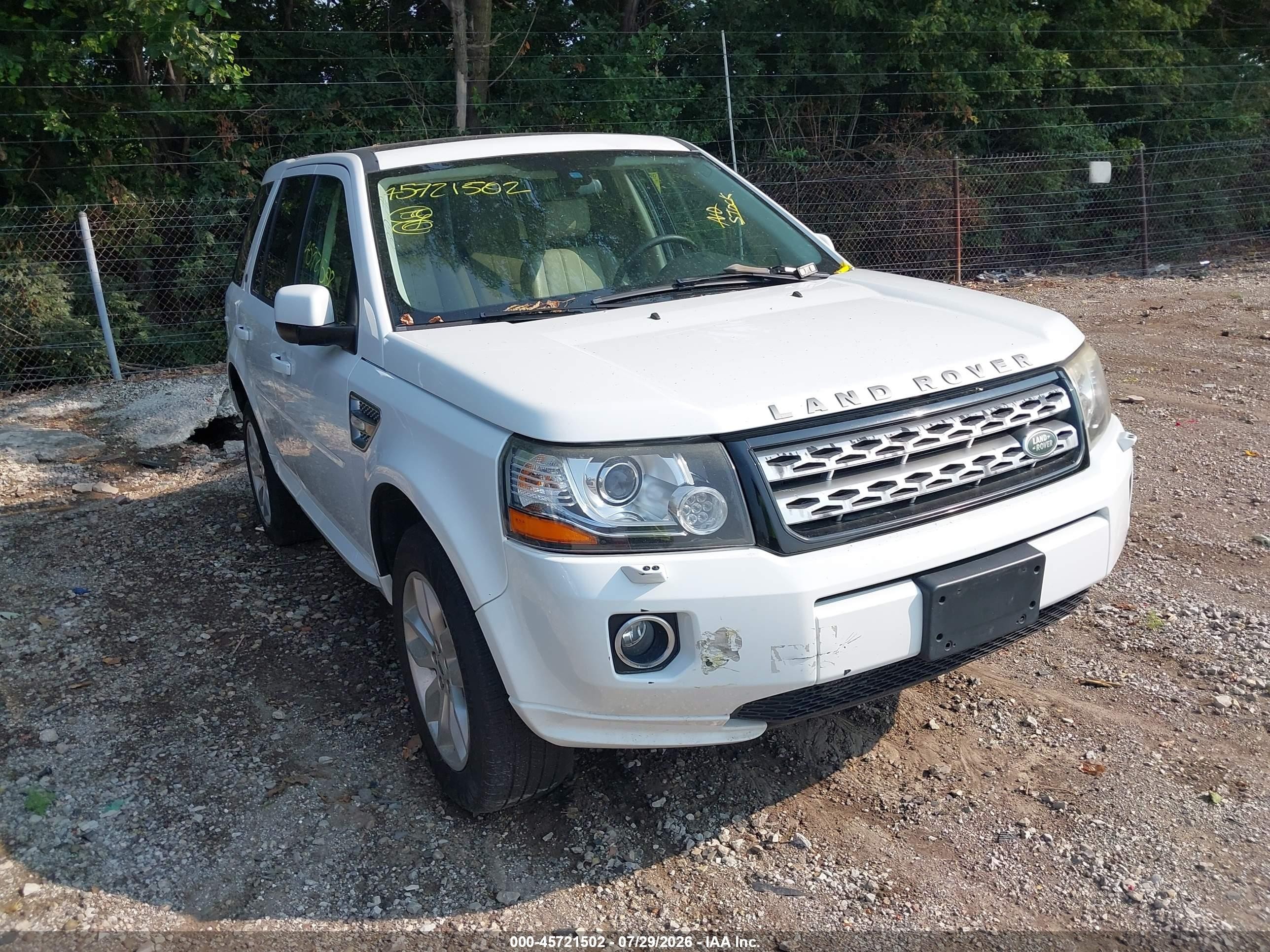 2014 Land Rover Lr2   White vin: SALFR2BG2EH411486