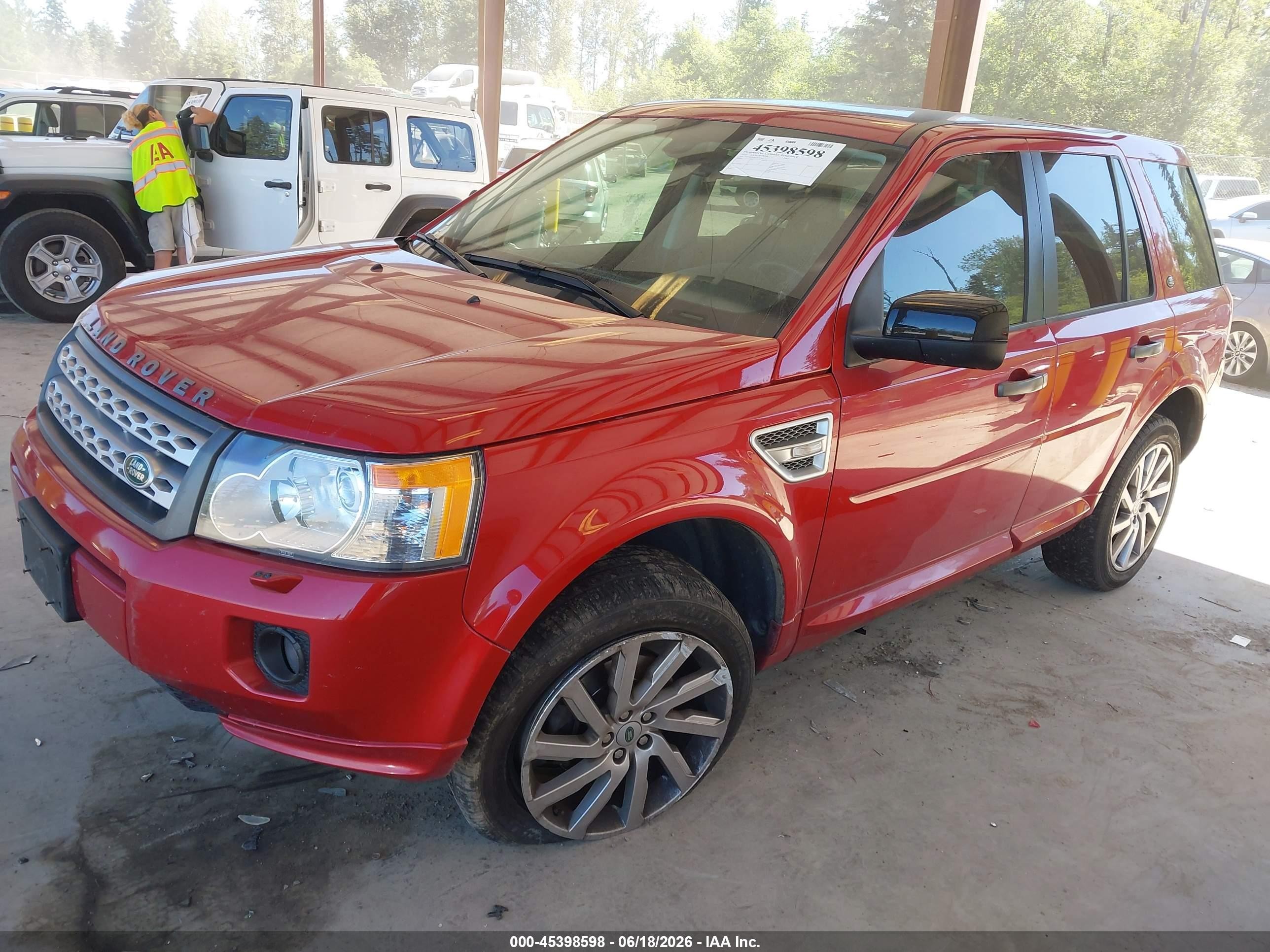 2012 Land Rover Lr2 Красный vin: SALFR2BN0CH281669