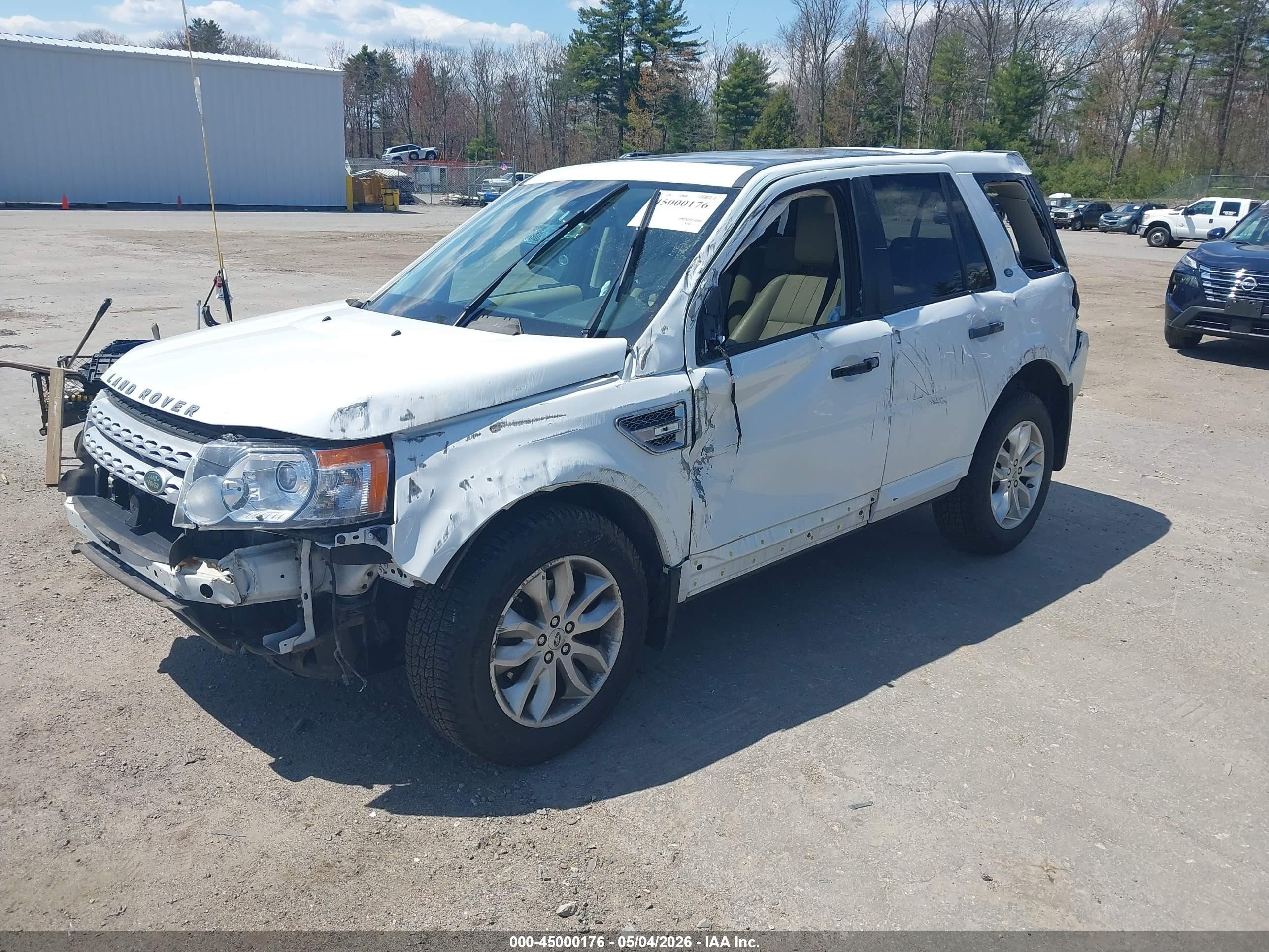 2012 Land Rover Lr2   White vin: SALFR2BN1CH308247