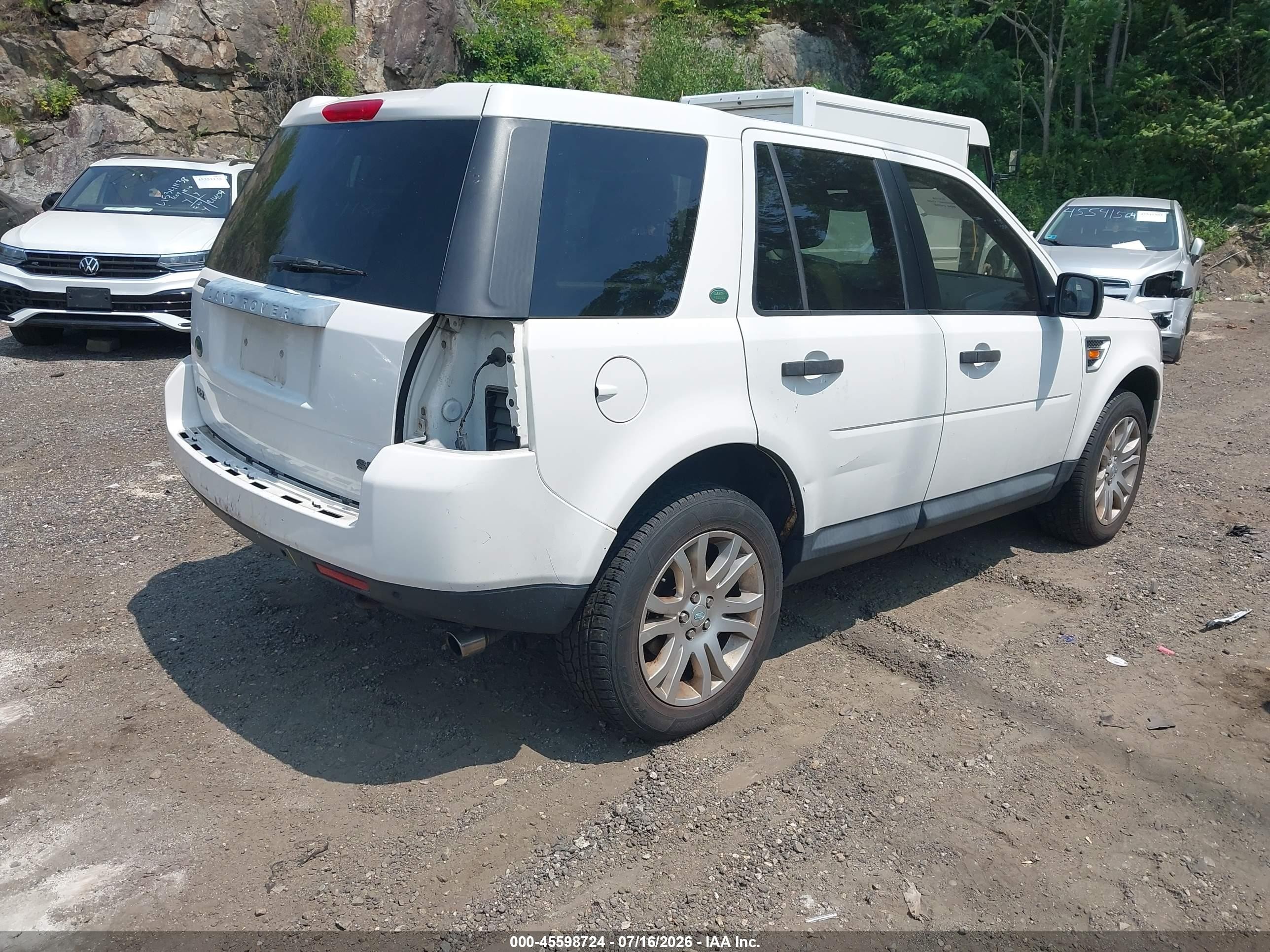2008 Land Rover Lr2 Se White vin: SALFS24N38H052699