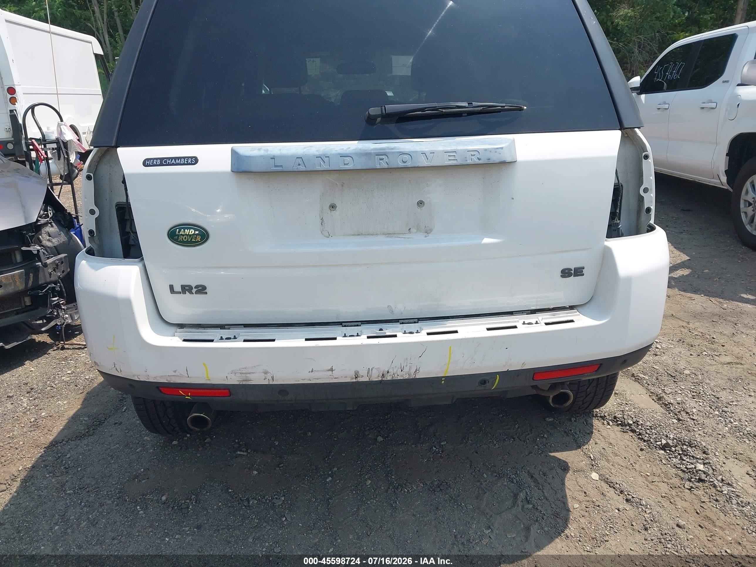 2008 Land Rover Lr2 Se White vin: SALFS24N38H052699