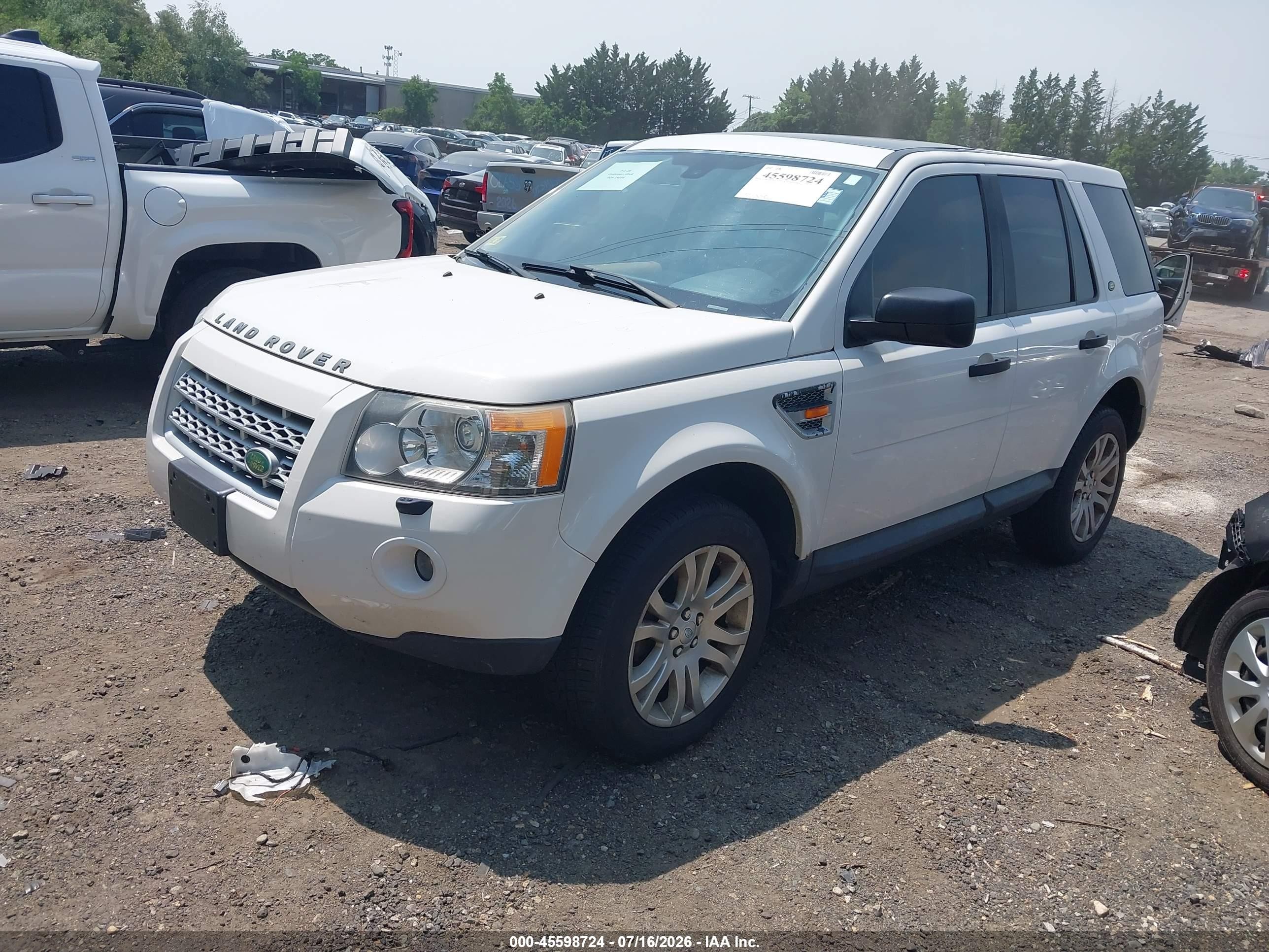 2008 Land Rover Lr2 Se White vin: SALFS24N38H052699