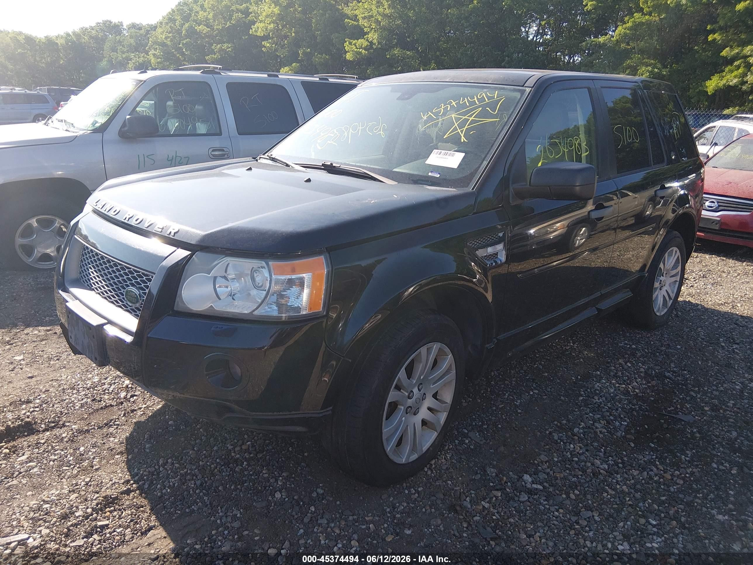 2009 Land Rover Lr2 Hse Black vin: SALFT24N19H129410
