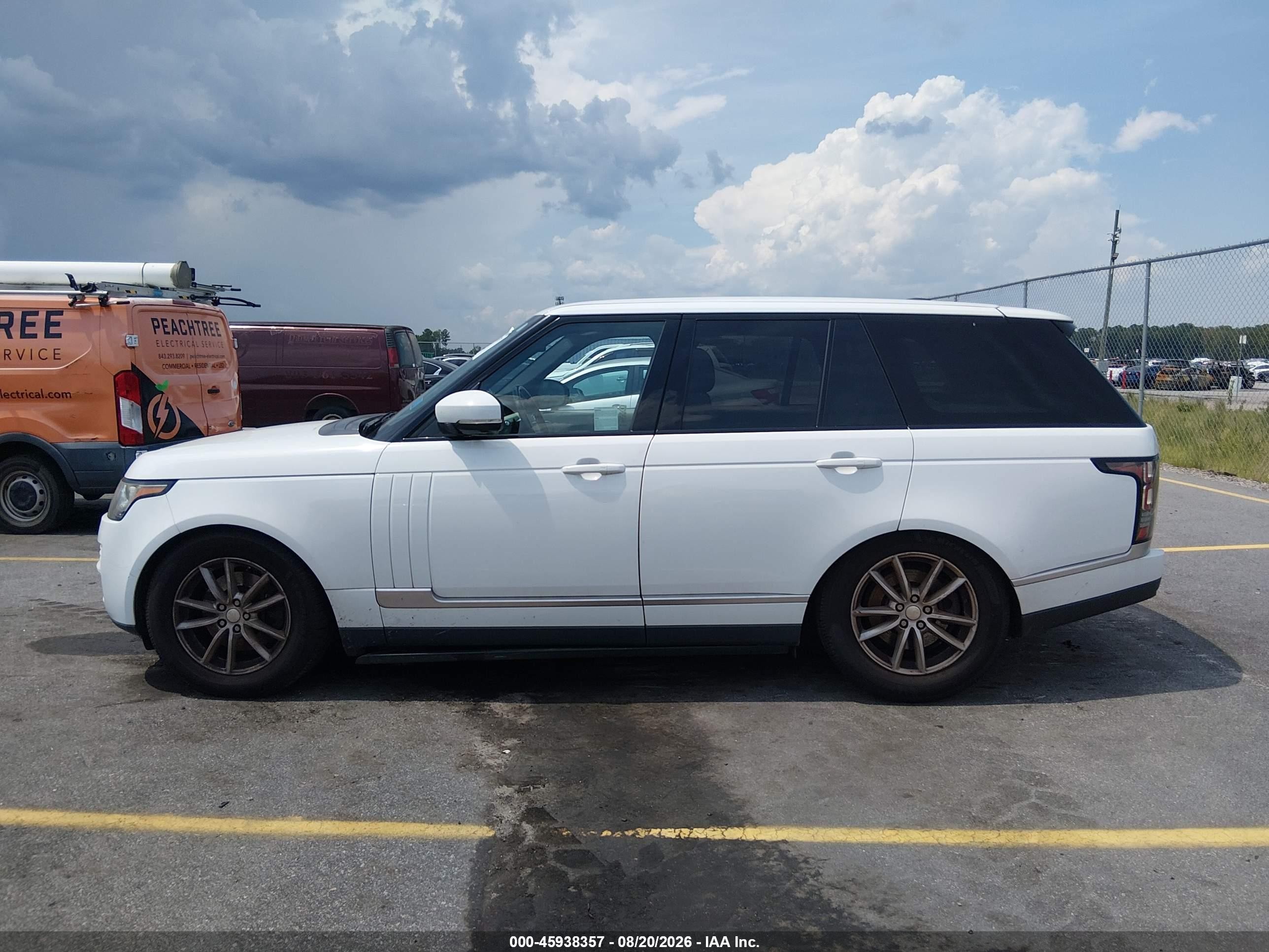 2014 Land Rover Range Rover 3.0l V6 Supercharged White vin: SALGR2WFXEA143057
