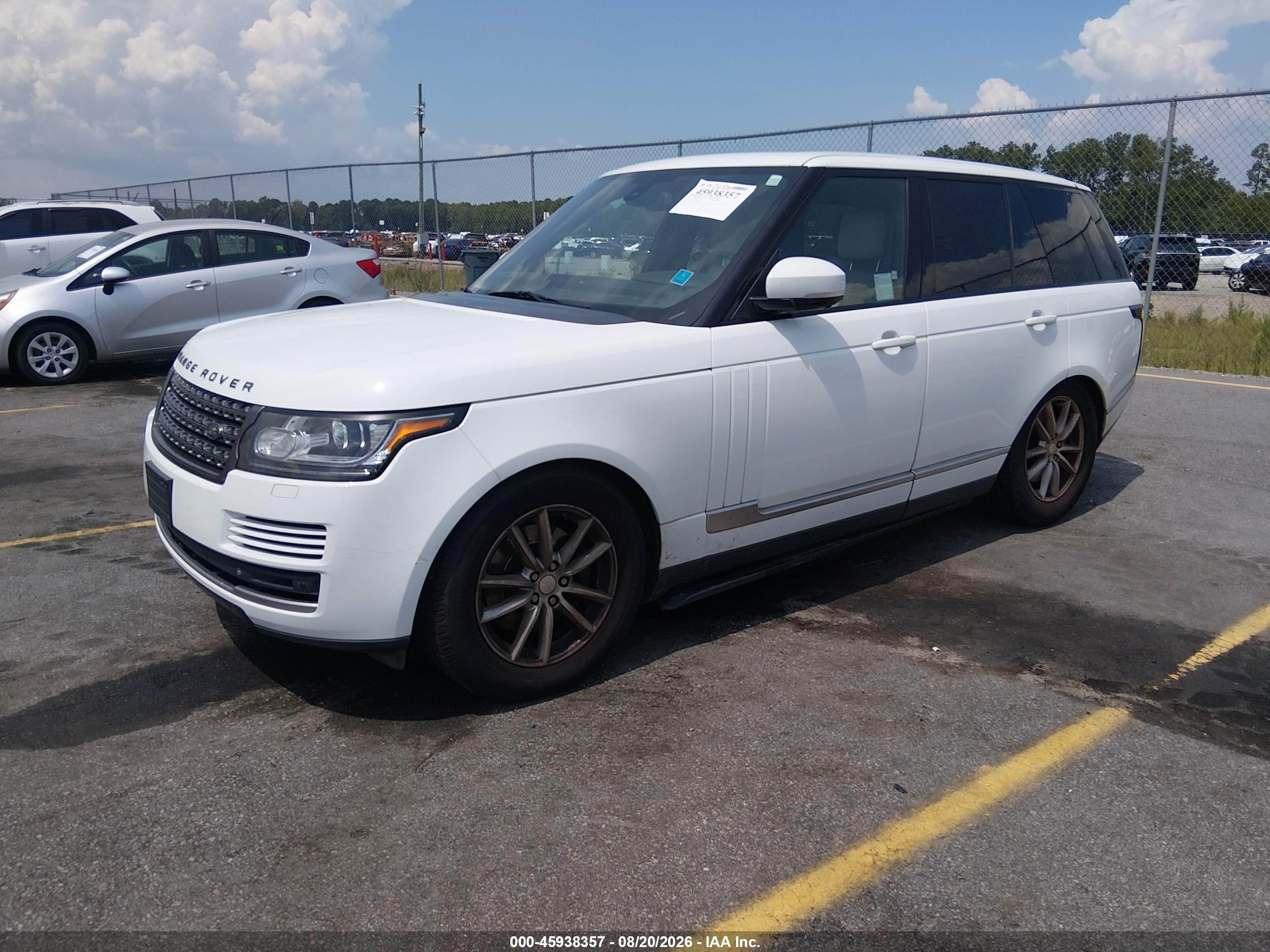 2014 Land Rover Range Rover 3.0l V6 Supercharged White vin: SALGR2WFXEA143057