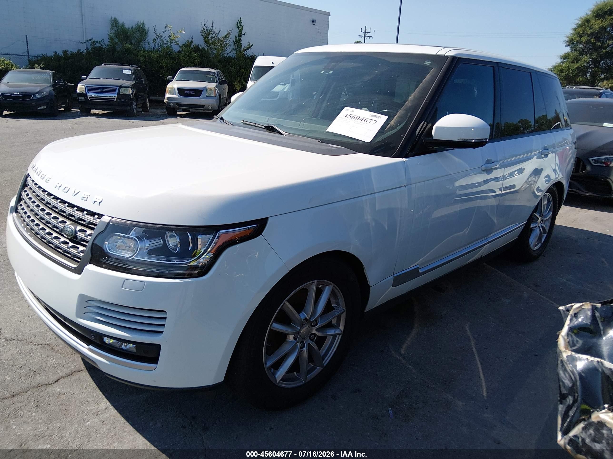 2014 Land Rover Range Rover 3.0l V6 Supercharged Белый vin: SALGR2WFXEA178326