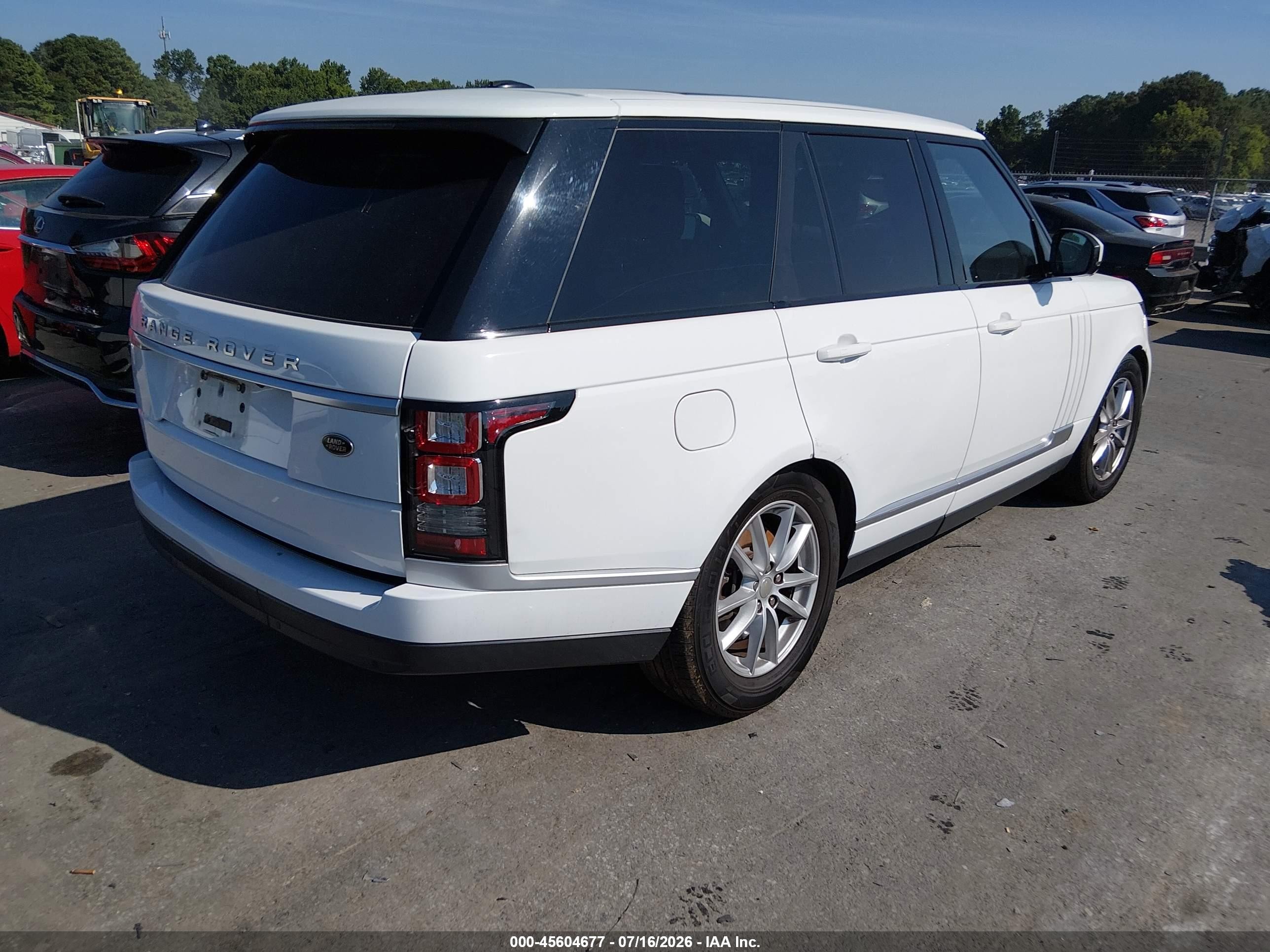 2014 Land Rover Range Rover 3.0l V6 Supercharged Белый vin: SALGR2WFXEA178326
