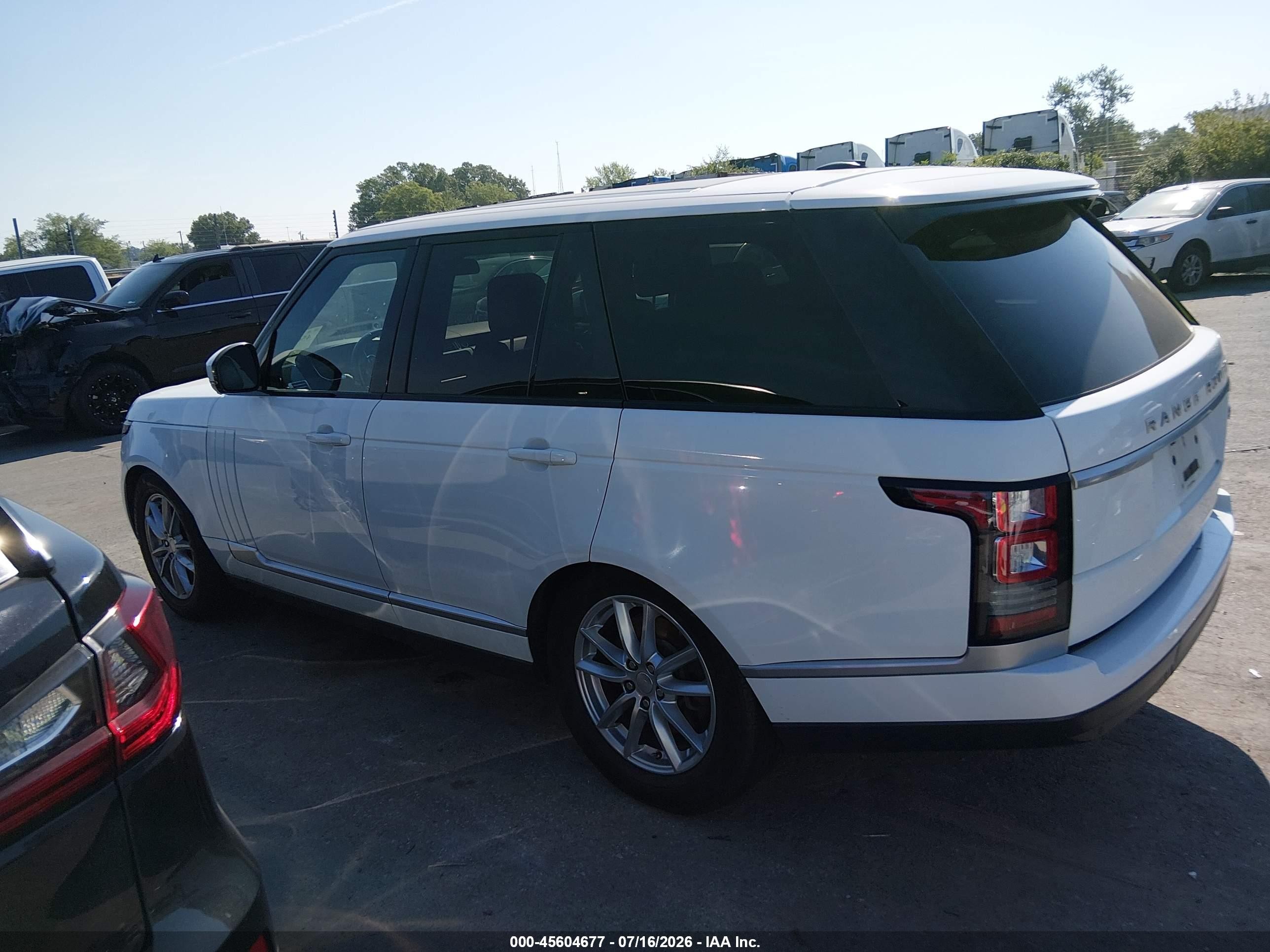 2014 Land Rover Range Rover 3.0l V6 Supercharged Белый vin: SALGR2WFXEA178326