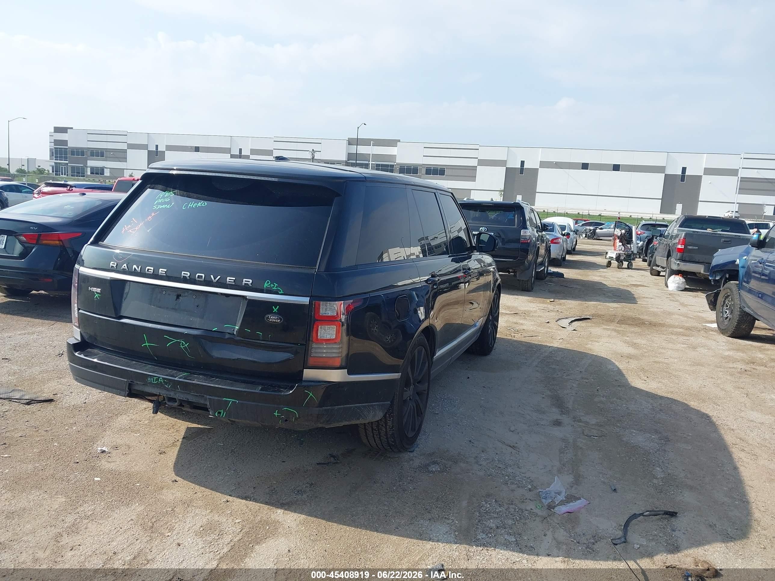 2013 Land Rover Range Rover Hse Black vin: SALGS2DF1DA103715