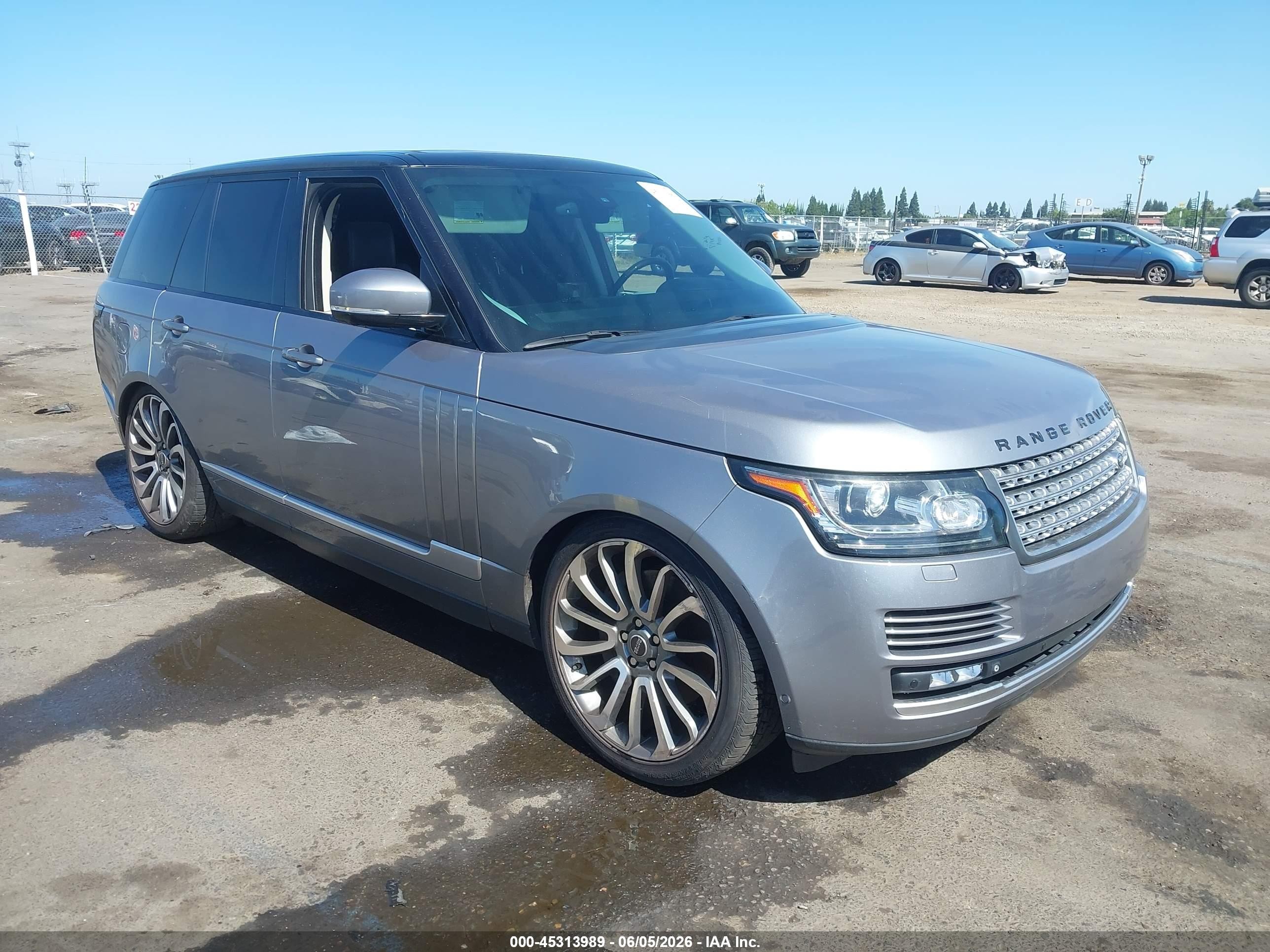 2013 Land Rover Range Rover Hse Серебряный vin: SALGS2DF8DA117529