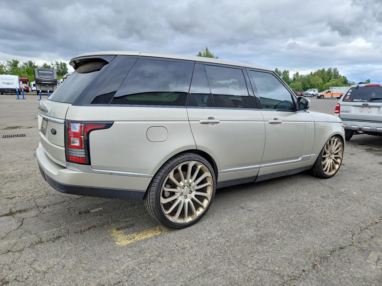 2013 Land Rover Range Rover Supercharged Золотой vin: SALGS2EF0DA100772