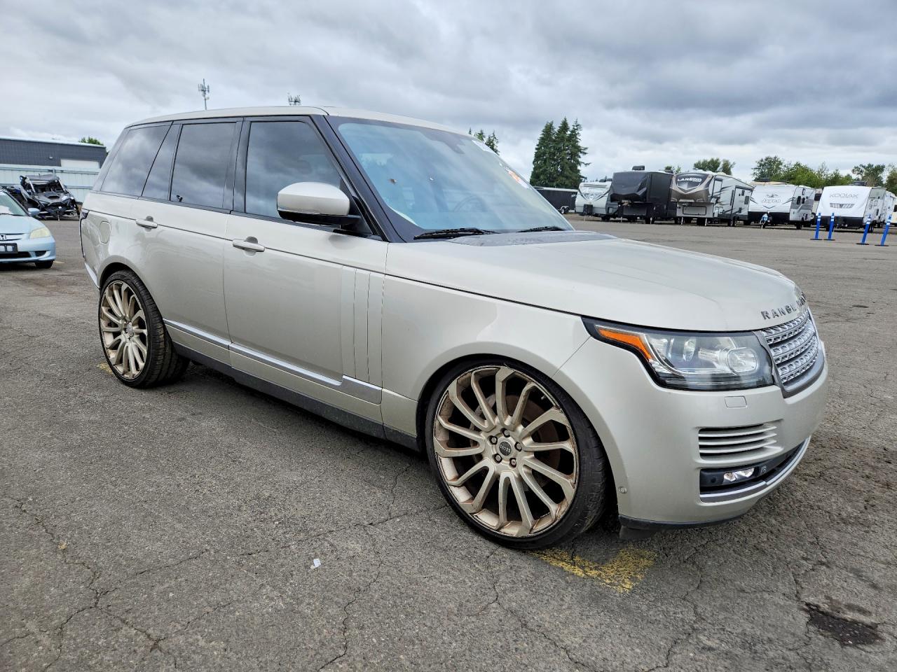 2013 Land Rover Range Rover Supercharged Золотой vin: SALGS2EF0DA100772
