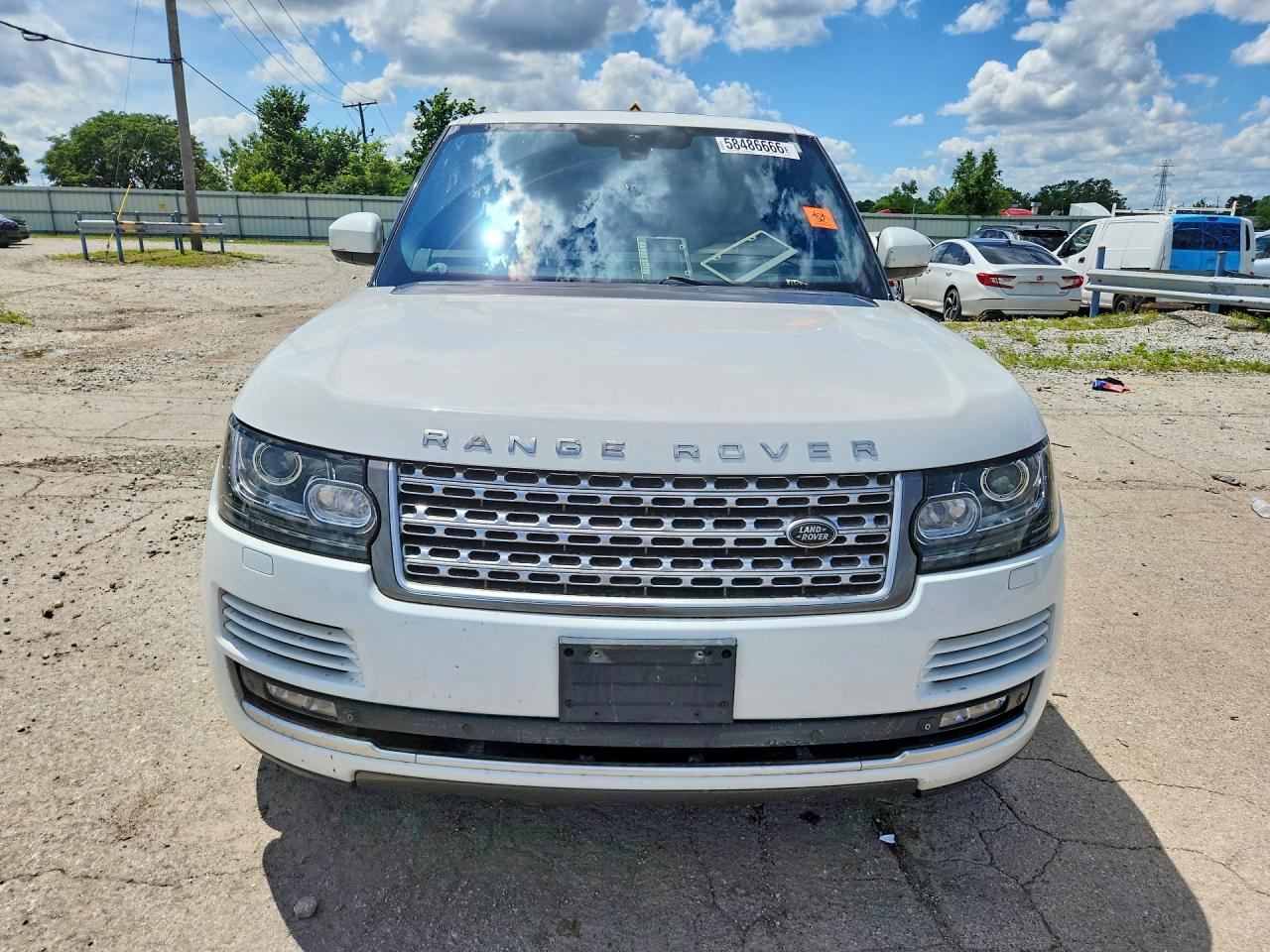2013 Land Rover Range Rover Supercharged White vin: SALGS2EF2DA104838