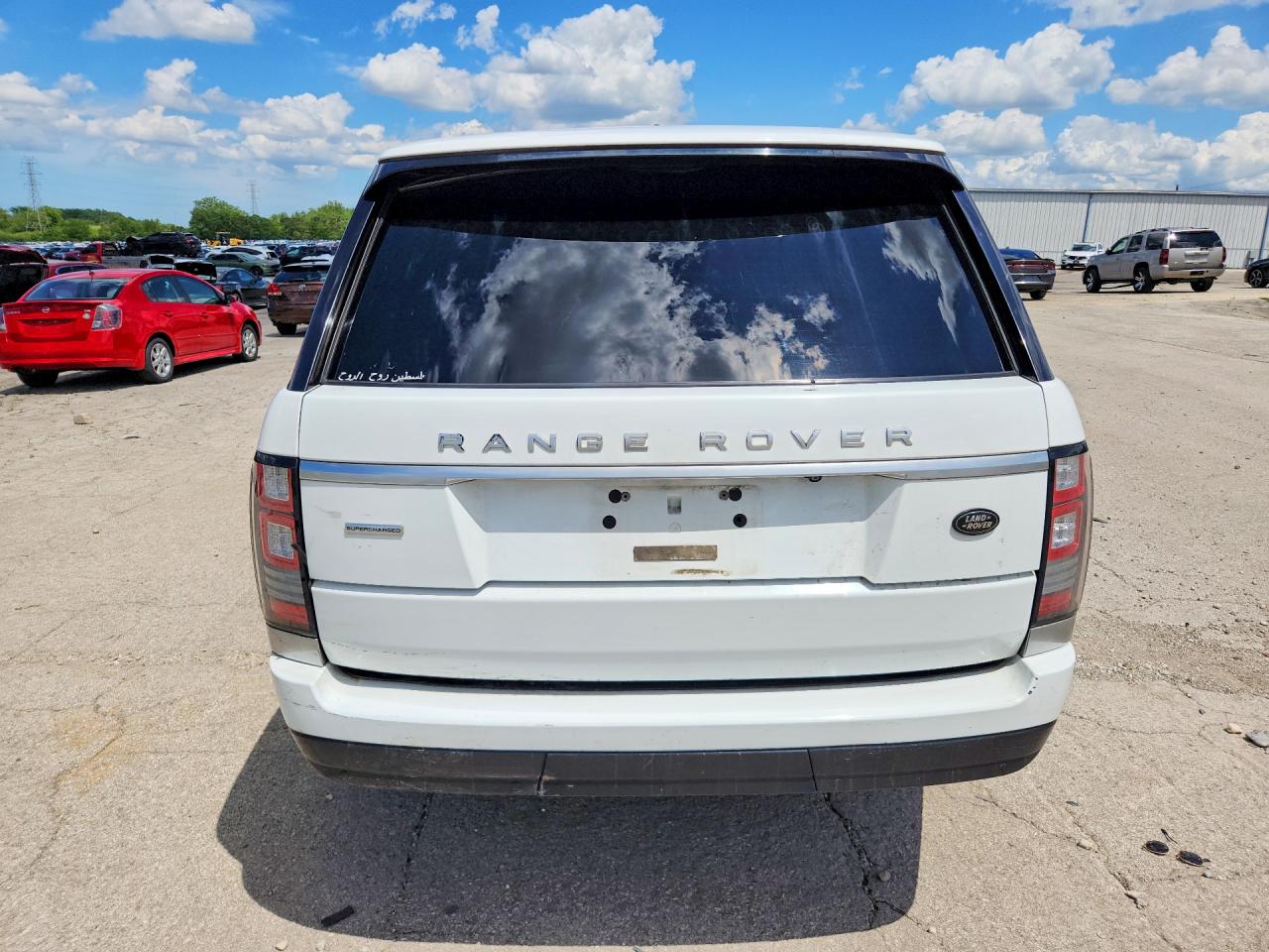 2013 Land Rover Range Rover Supercharged White vin: SALGS2EF2DA104838