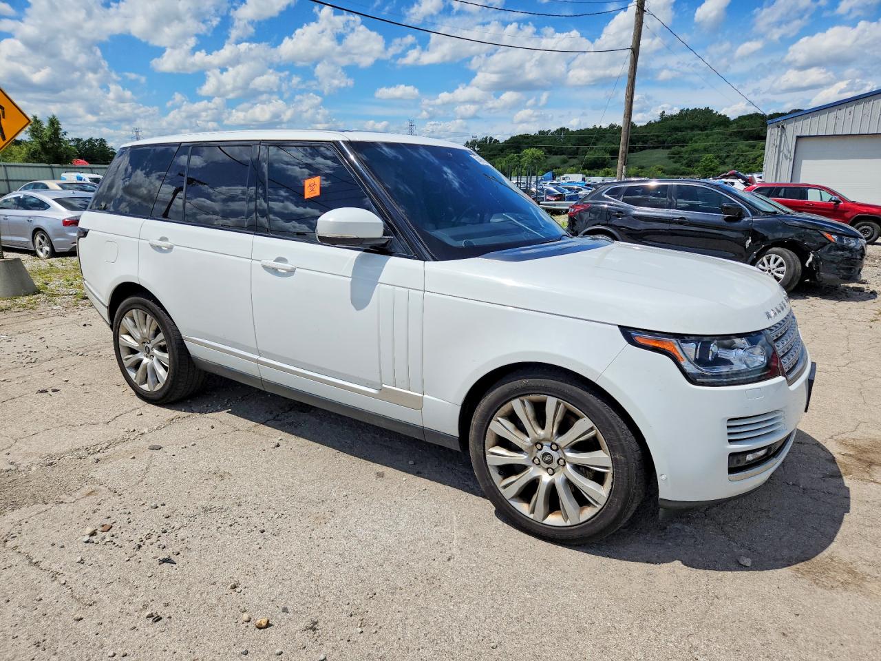 2013 Land Rover Range Rover Supercharged White vin: SALGS2EF2DA104838