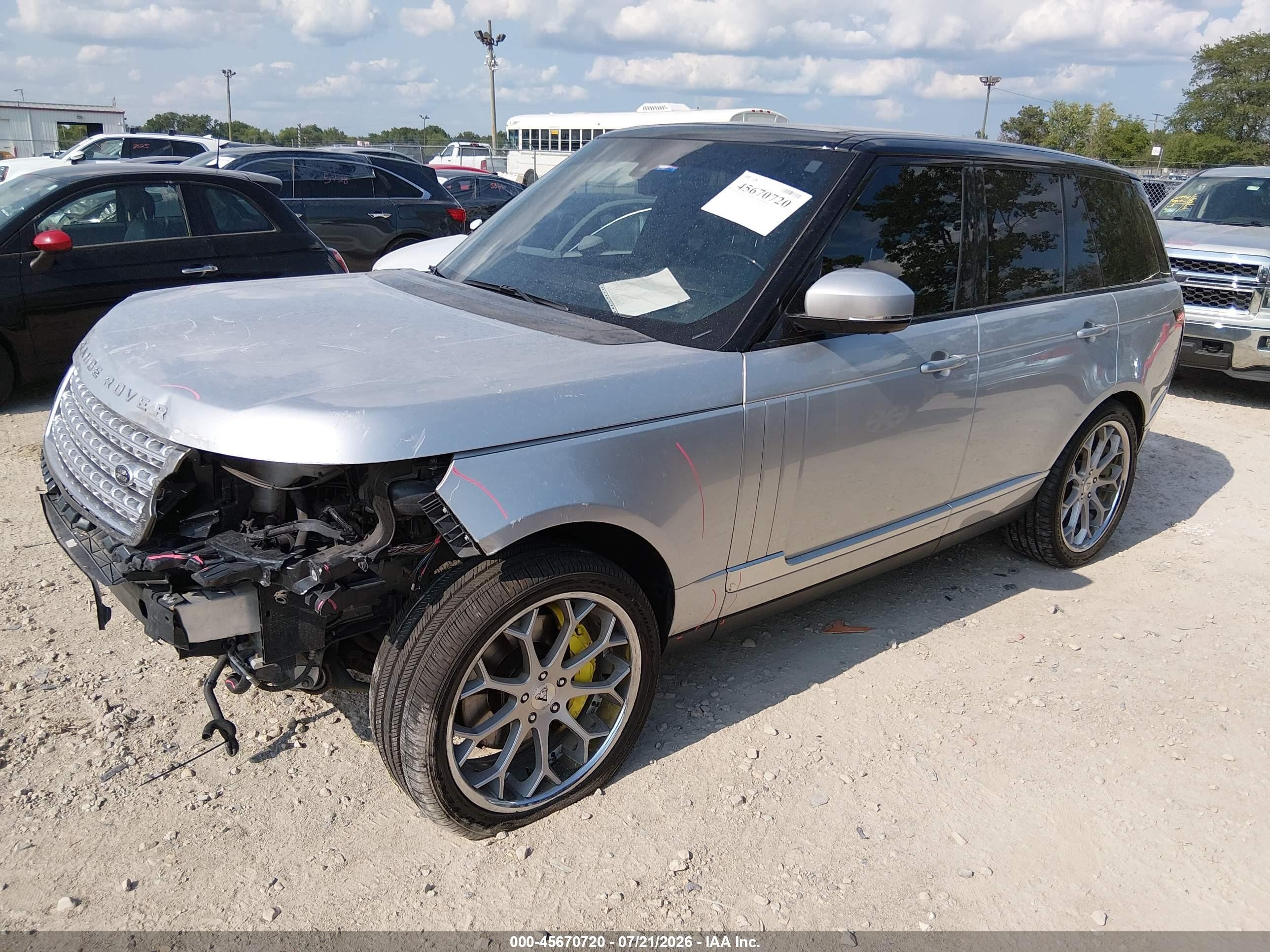 2013 Land Rover Range Rover Supercharged Silver vin: SALGS2EF3DA114441