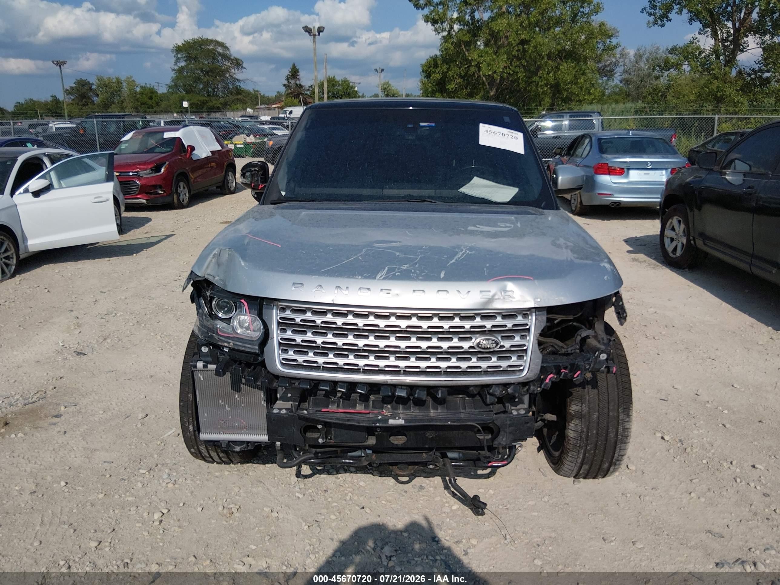 2013 Land Rover Range Rover Supercharged Silver vin: SALGS2EF3DA114441