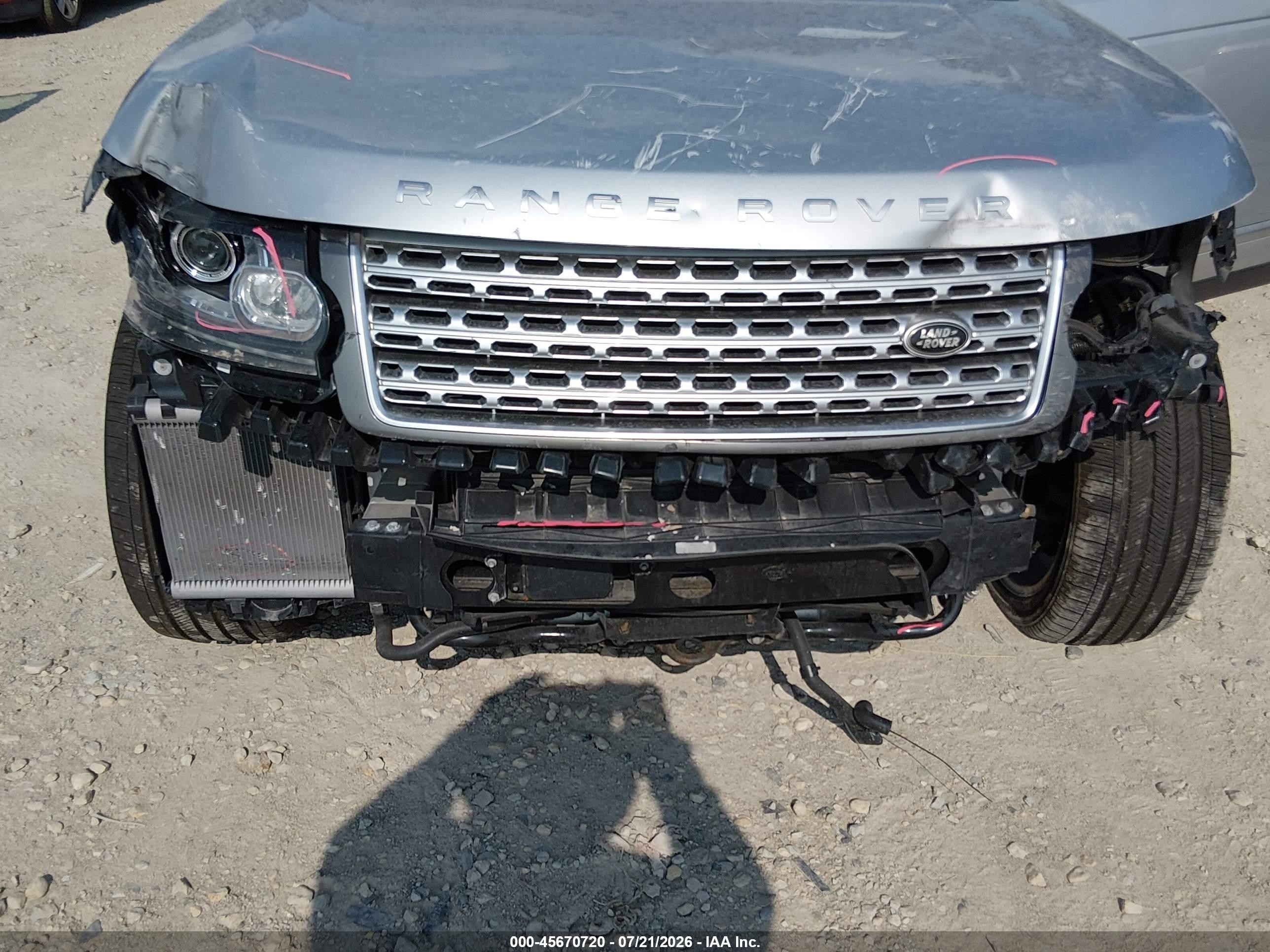 2013 Land Rover Range Rover Supercharged Silver vin: SALGS2EF3DA114441
