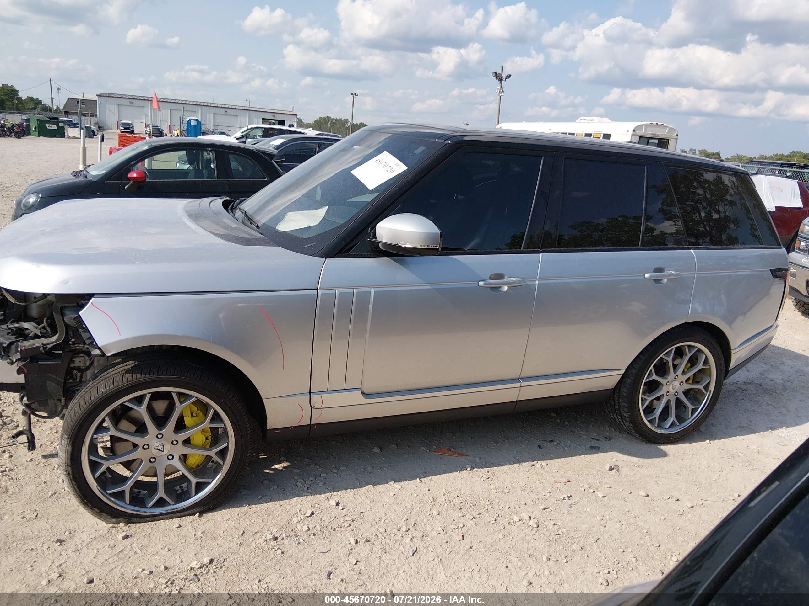 2013 Land Rover Range Rover Supercharged Silver vin: SALGS2EF3DA114441