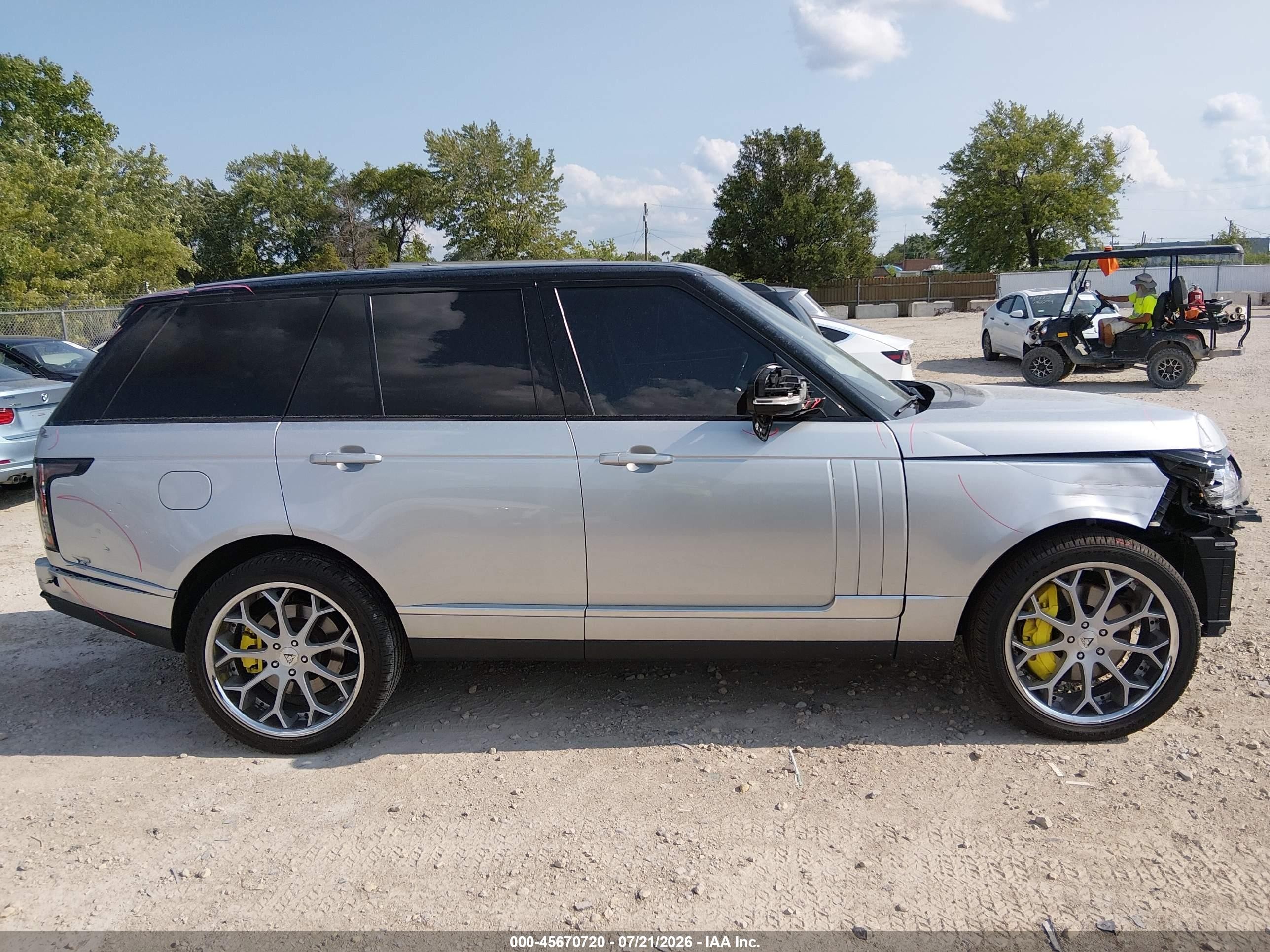 2013 Land Rover Range Rover Supercharged Silver vin: SALGS2EF3DA114441
