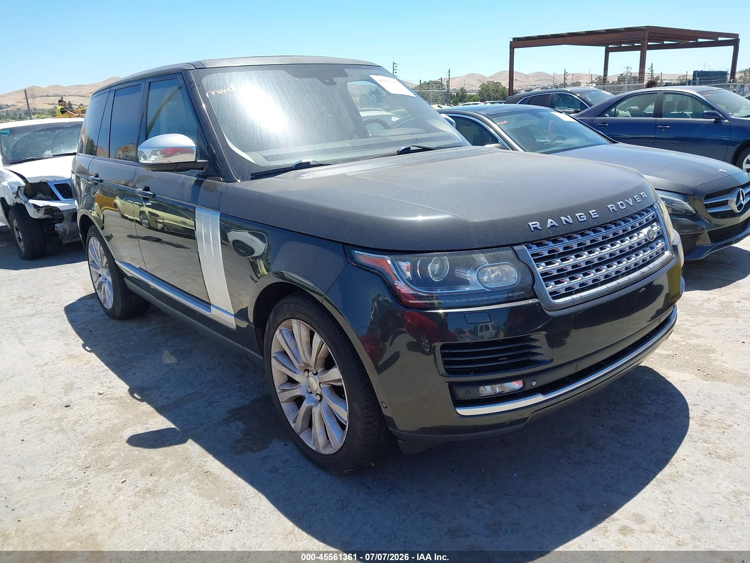 2014 Land Rover Range Rover 5.0l V8 Supercharged/5.0l V8 Supercharged Ebony Edition Gray vin: SALGS2EF4EA142847