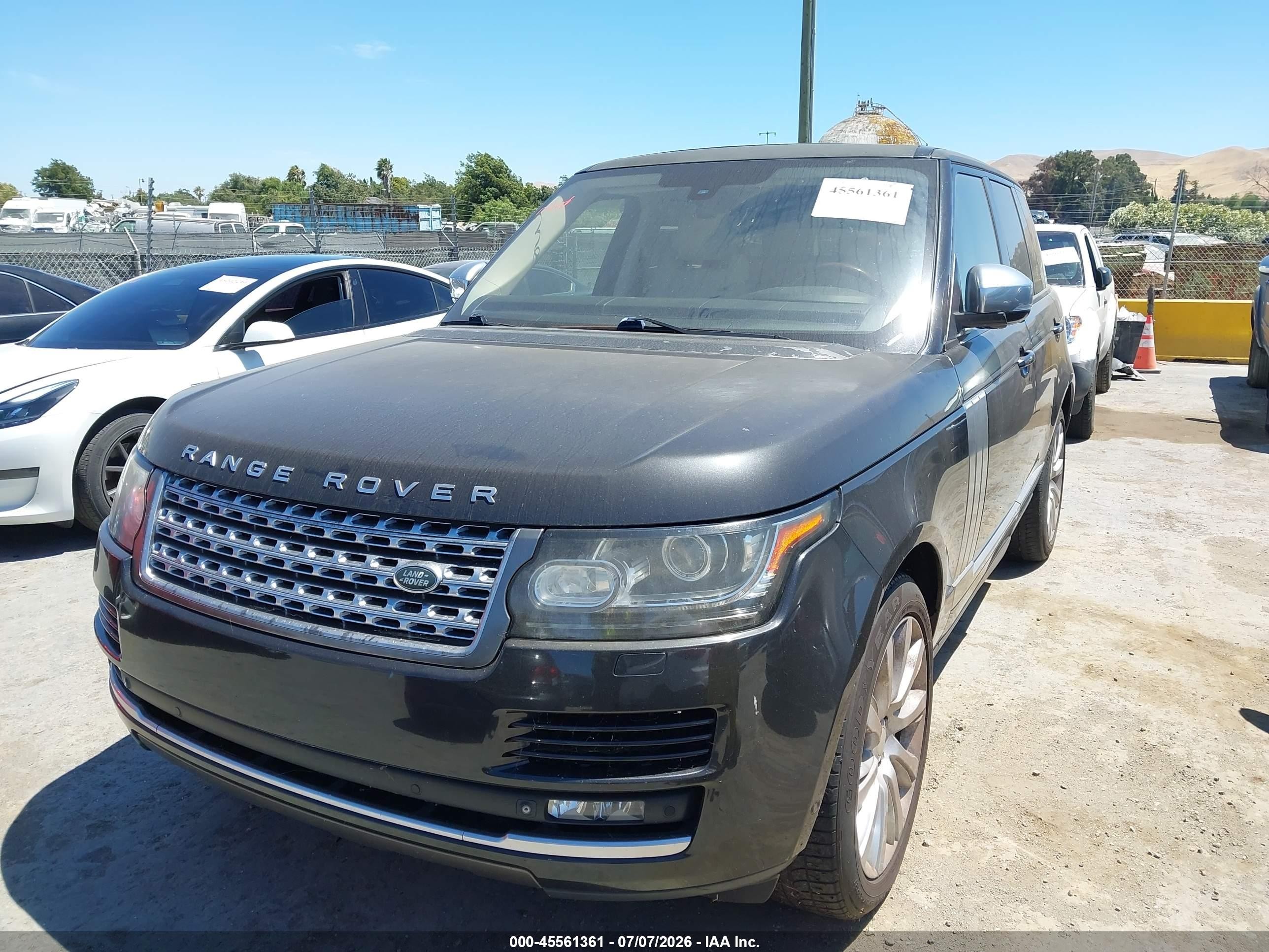 2014 Land Rover Range Rover 5.0l V8 Supercharged/5.0l V8 Supercharged Ebony Edition Gray vin: SALGS2EF4EA142847